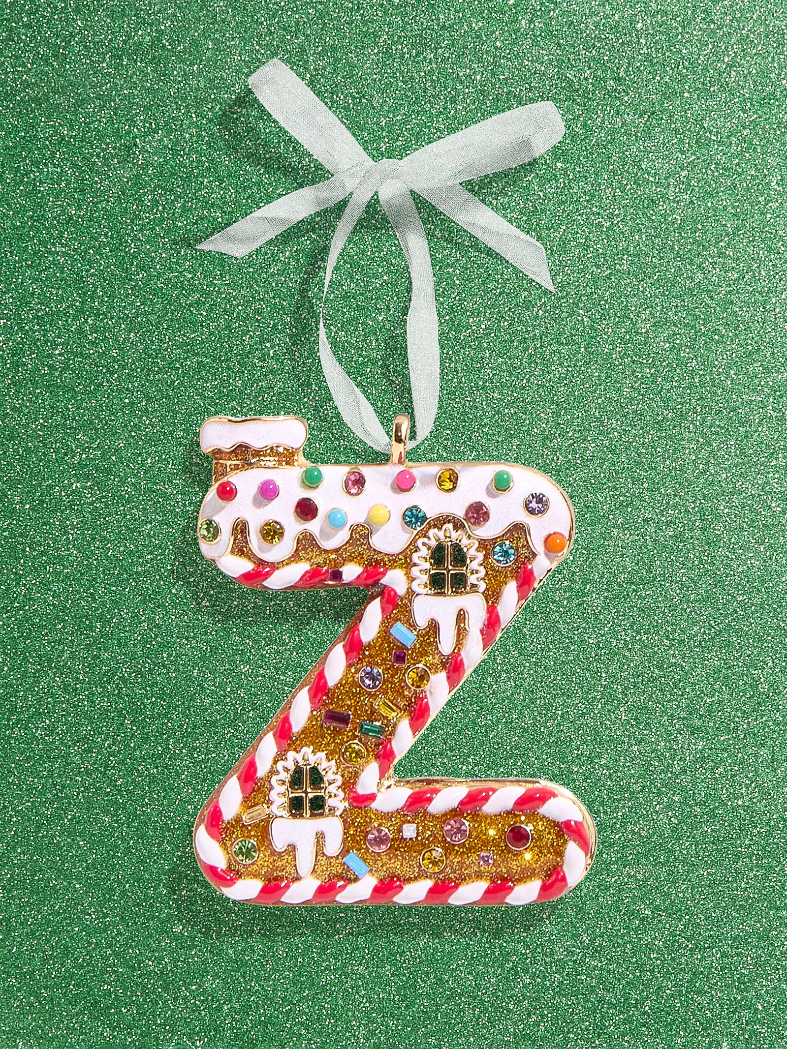 Premium Gingerbread Initial Ornament - Personalize Your Holiday Magic