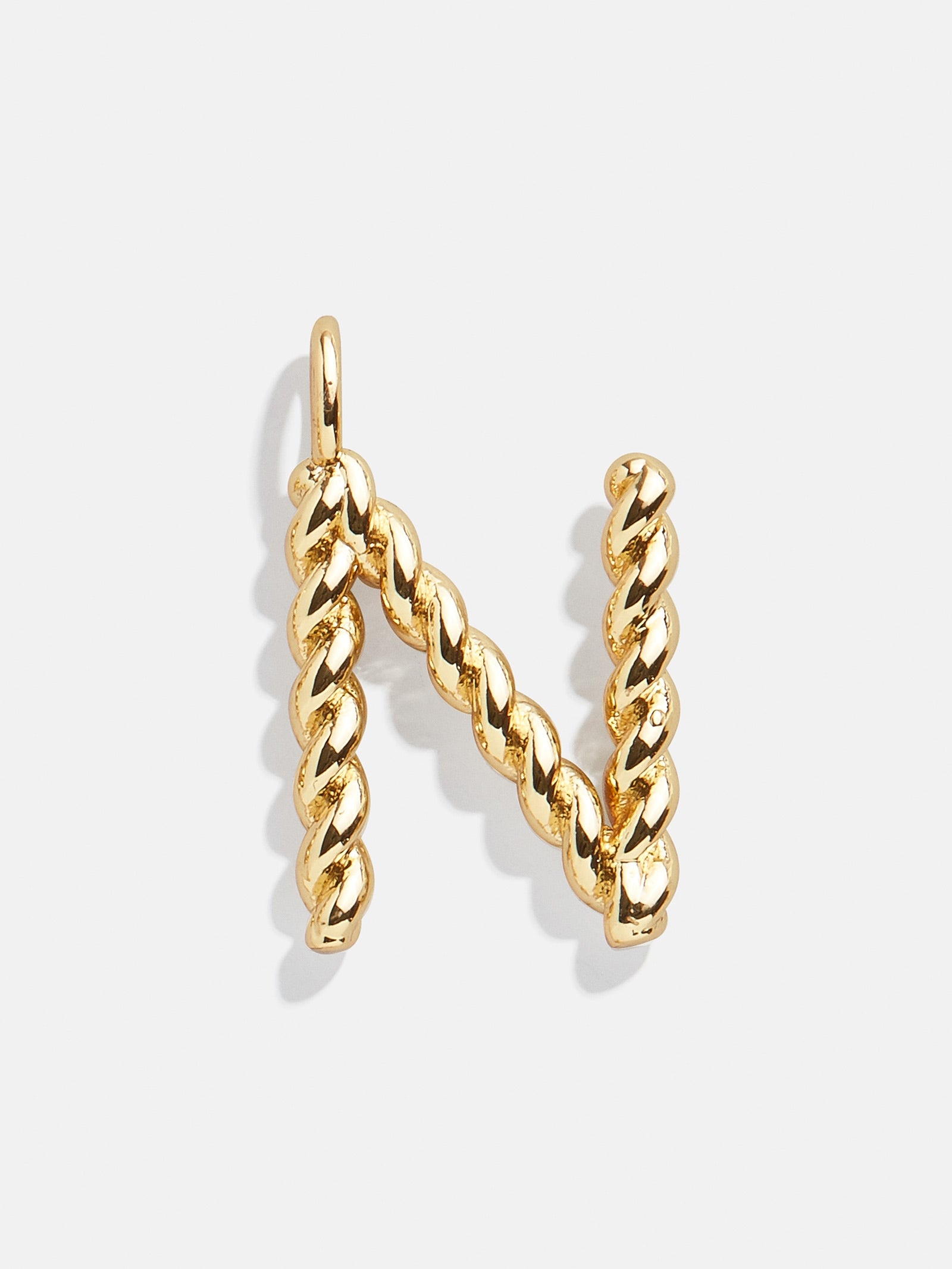 Premium Jupiter Charm - Modern Gold Twisted Initial Pendant