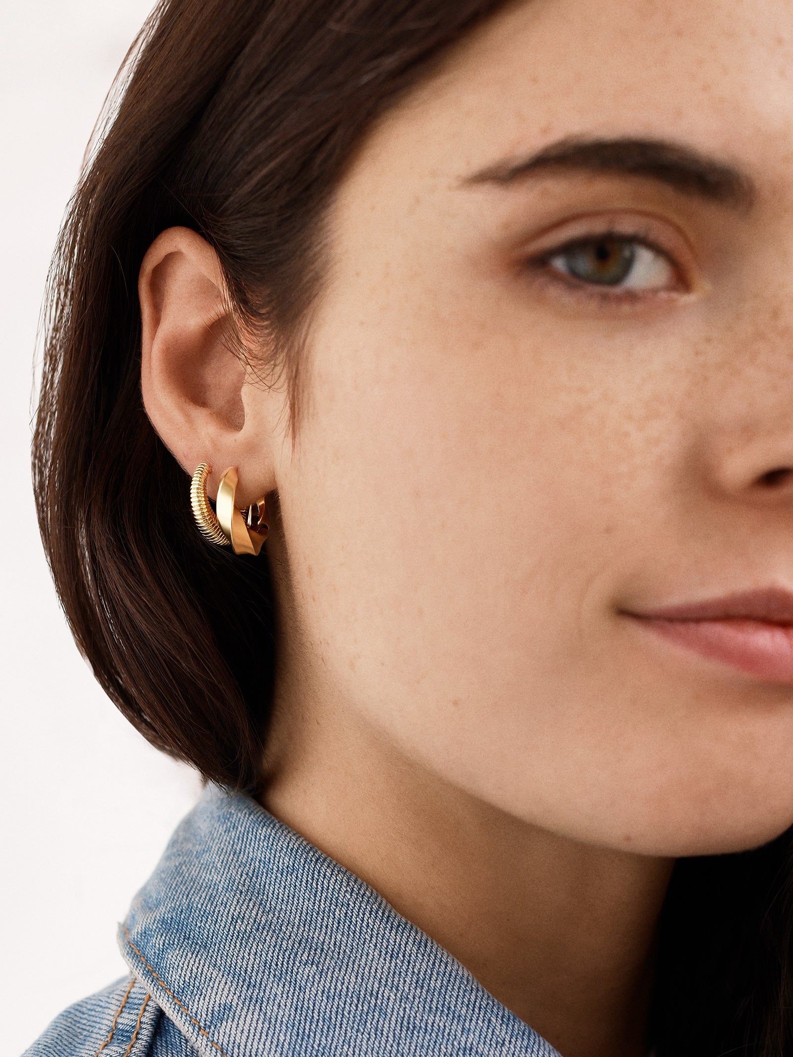 Ultimate Waterproof Gold Earrings Set - Stylish & Durable