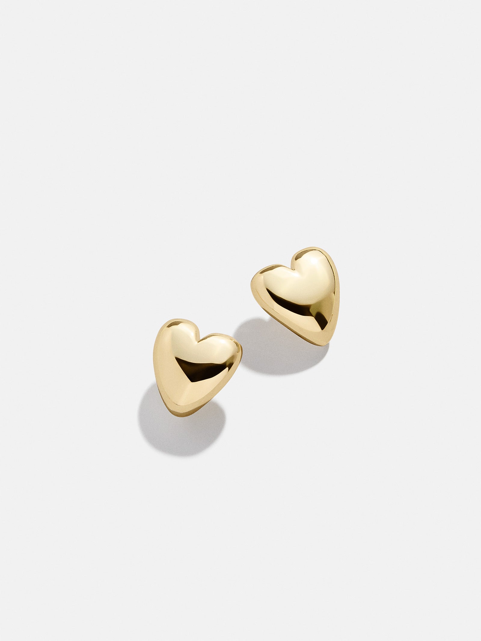 Premium Laura Huggie Earrings - Small Gold Heart Design