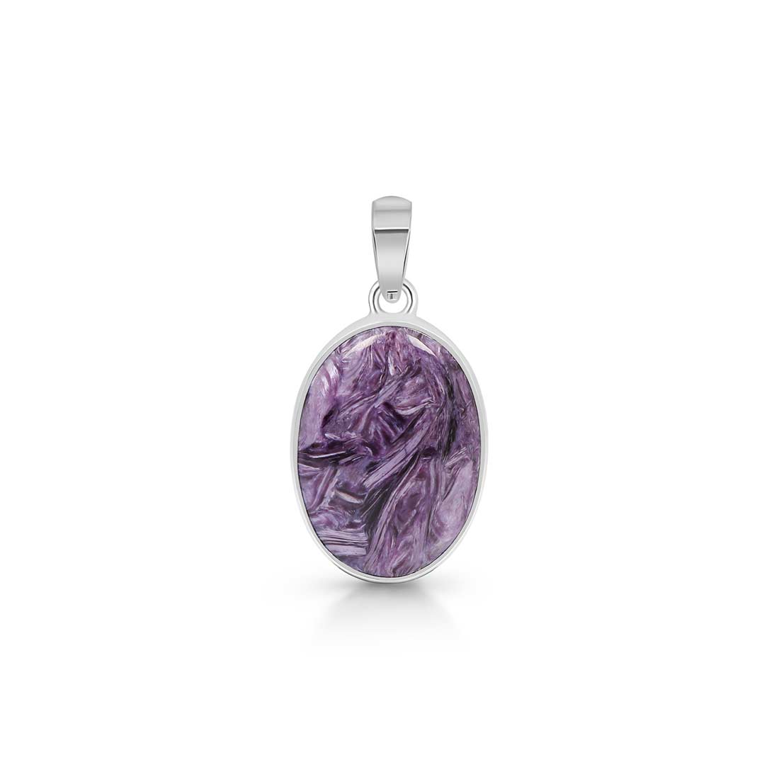 Premium Charoite Statement Pendant - CHR-P-52