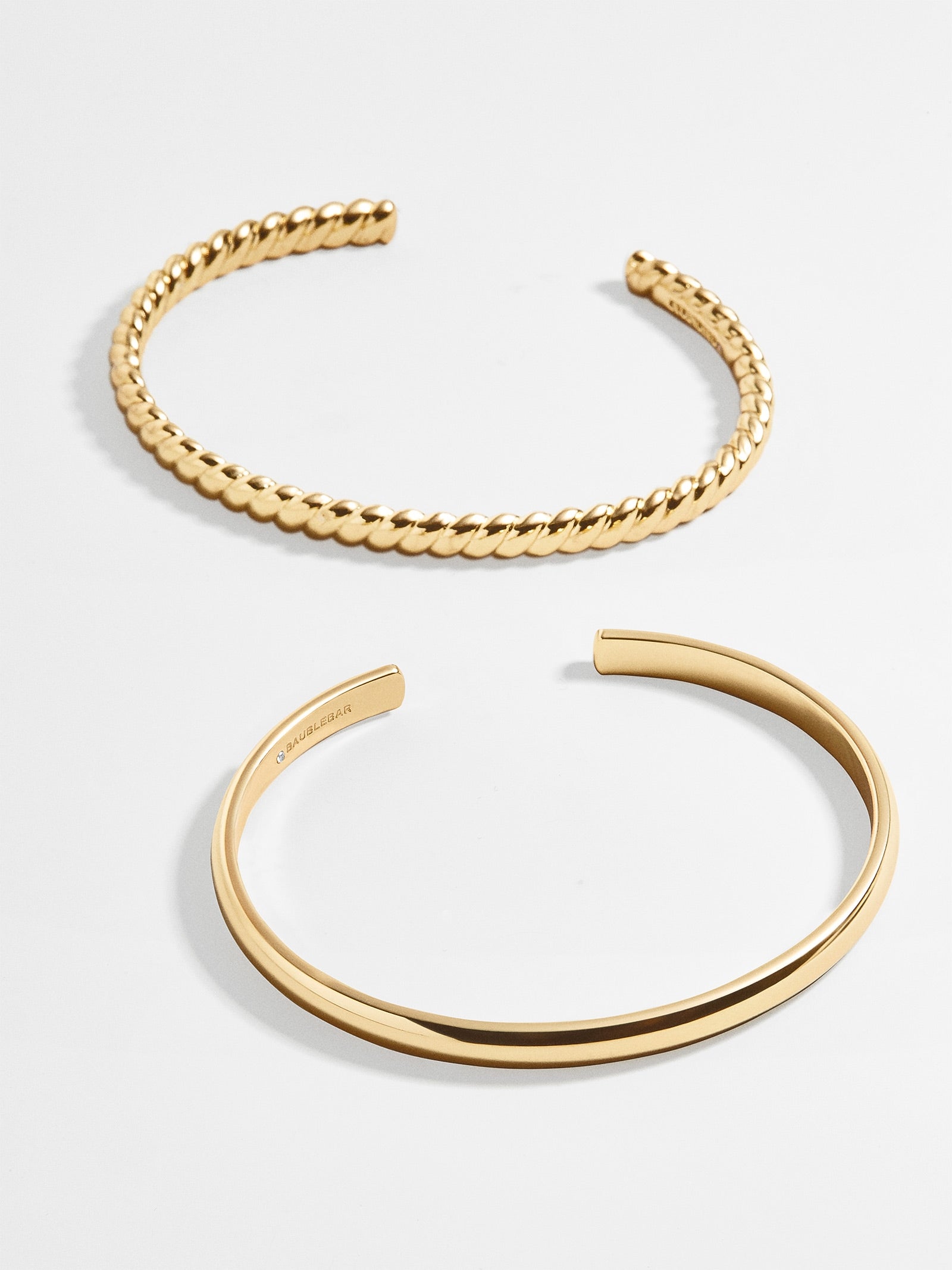 Arlo Premium Cuff Bracelet Duo - Ultimate Adjustable Gold Set