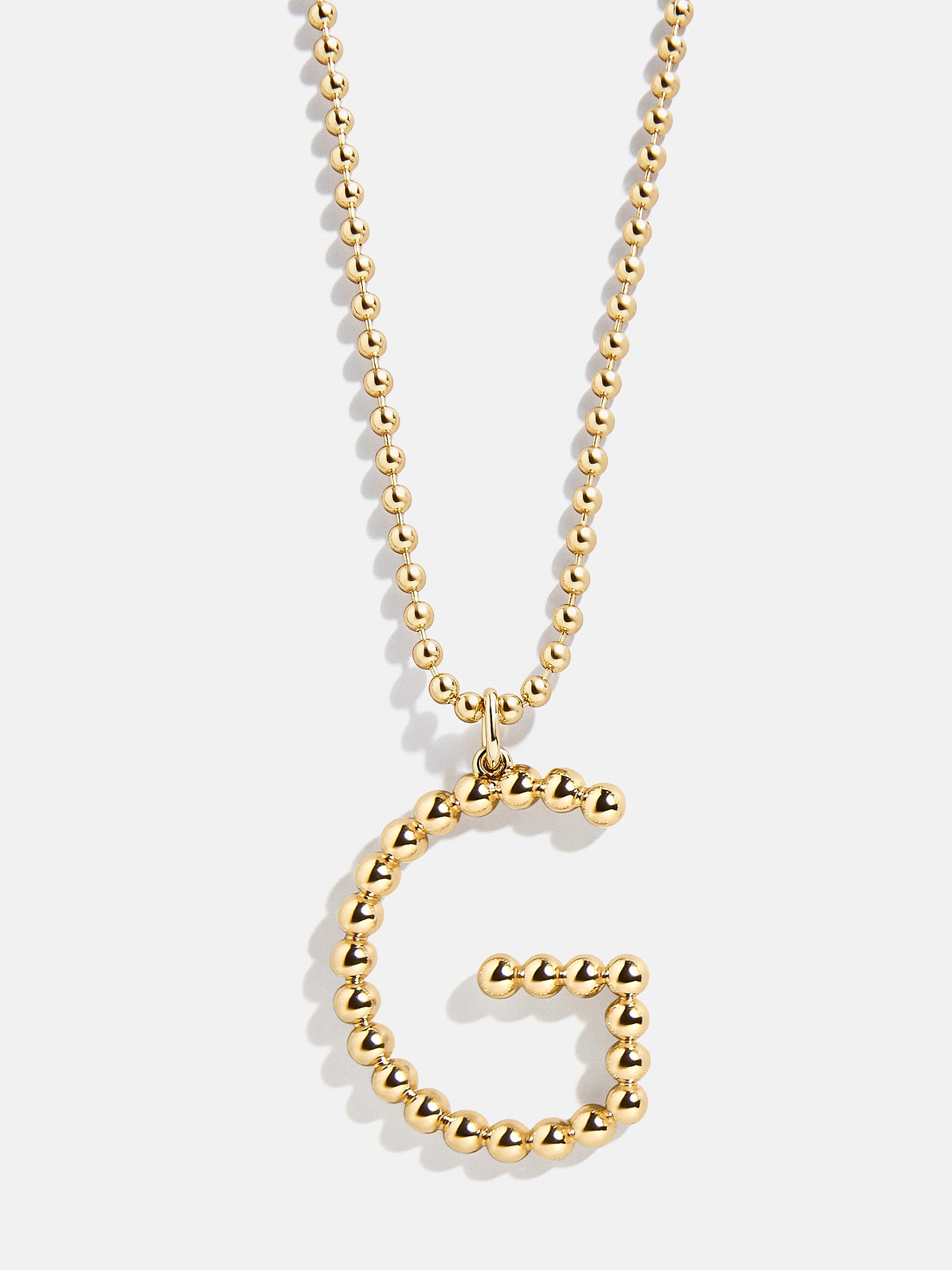 Ultimate Oversized Pisa Initial Necklace - Premium Gold