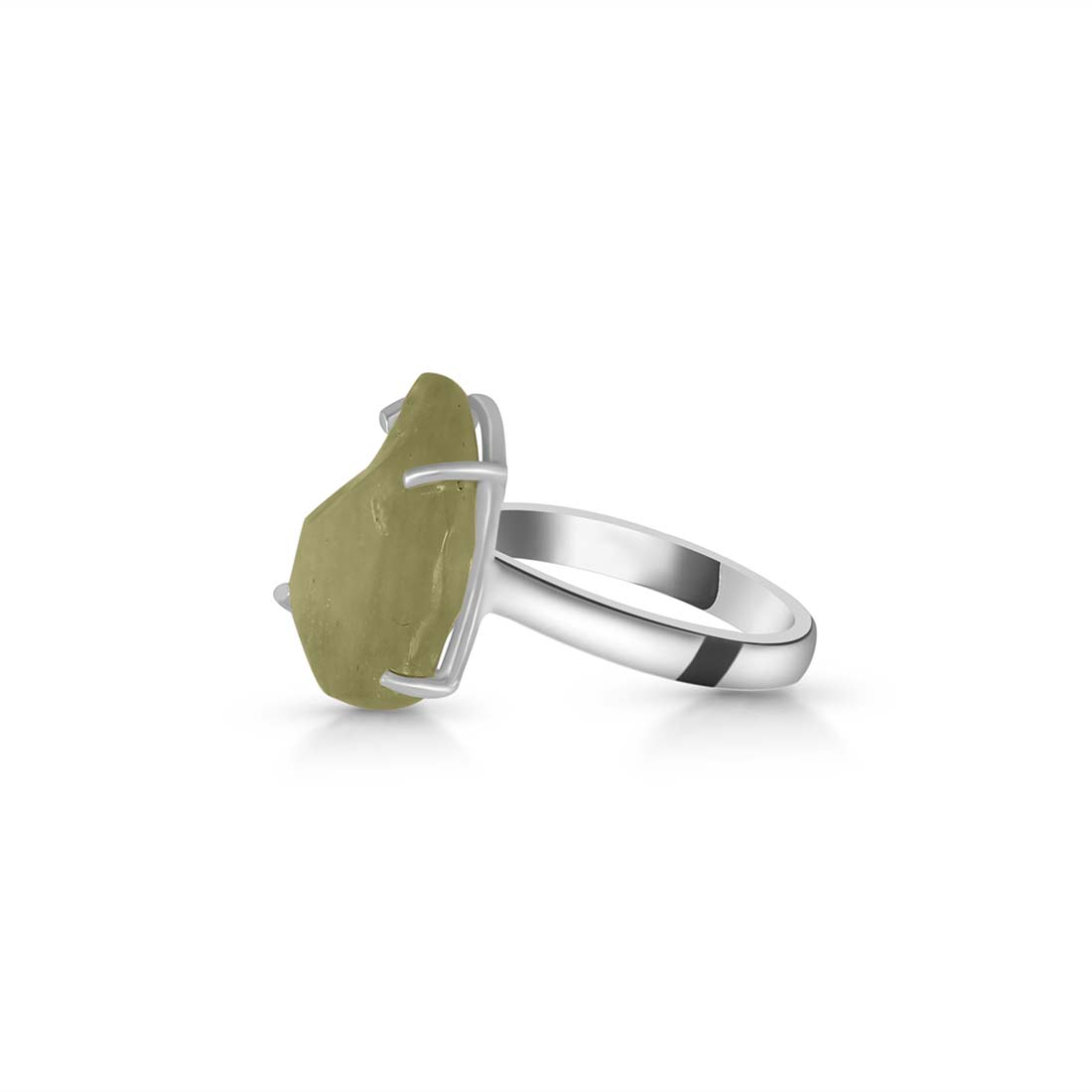 Premium Libyan Desert Glass Statement Ring - LDG-R-24