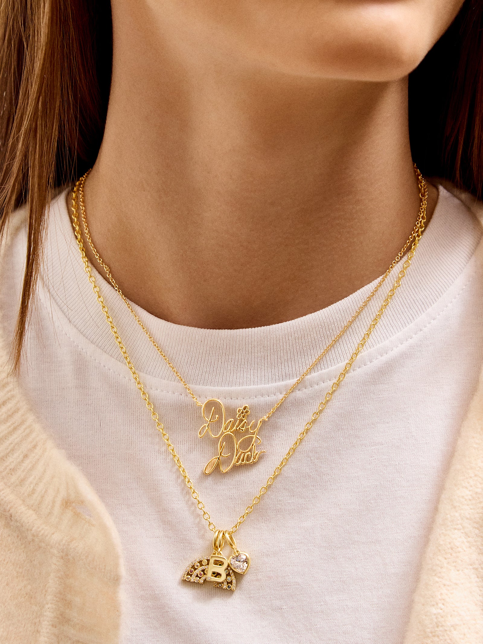 Premium Disney Daisy Duck Signature Necklace - Ultimate Style Statement