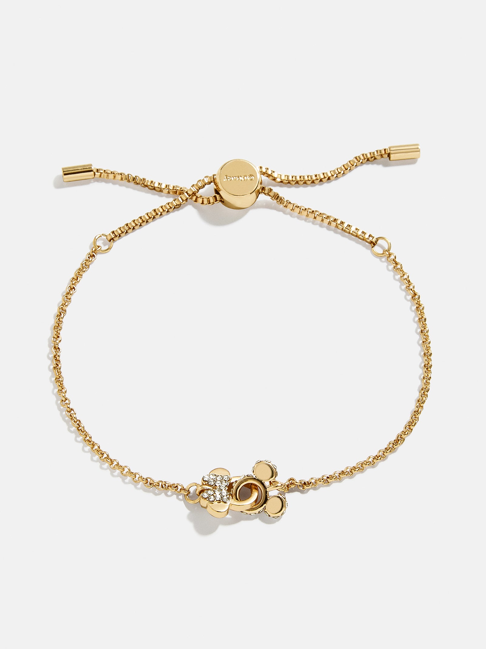 Premium Disney Mickey & Minnie Better Half Gold Pavé Bracelet