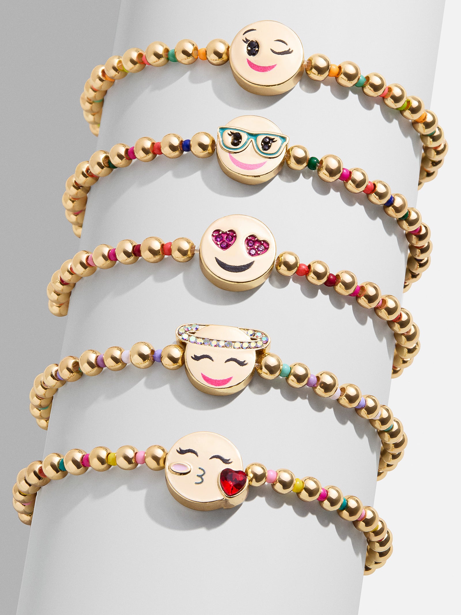 Ultimate Kids' Emoji Pisa Bracelet Set - Fun & Stylish Smiley Collection