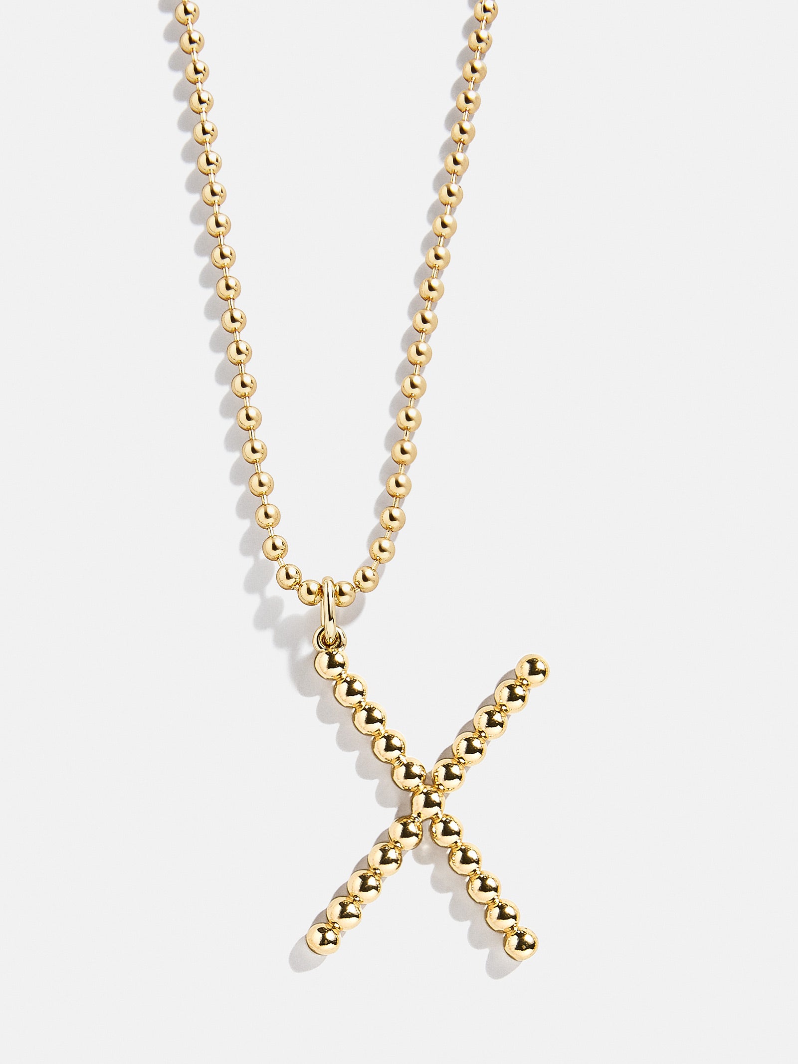 Ultimate Oversized Pisa Initial Necklace - Premium Gold