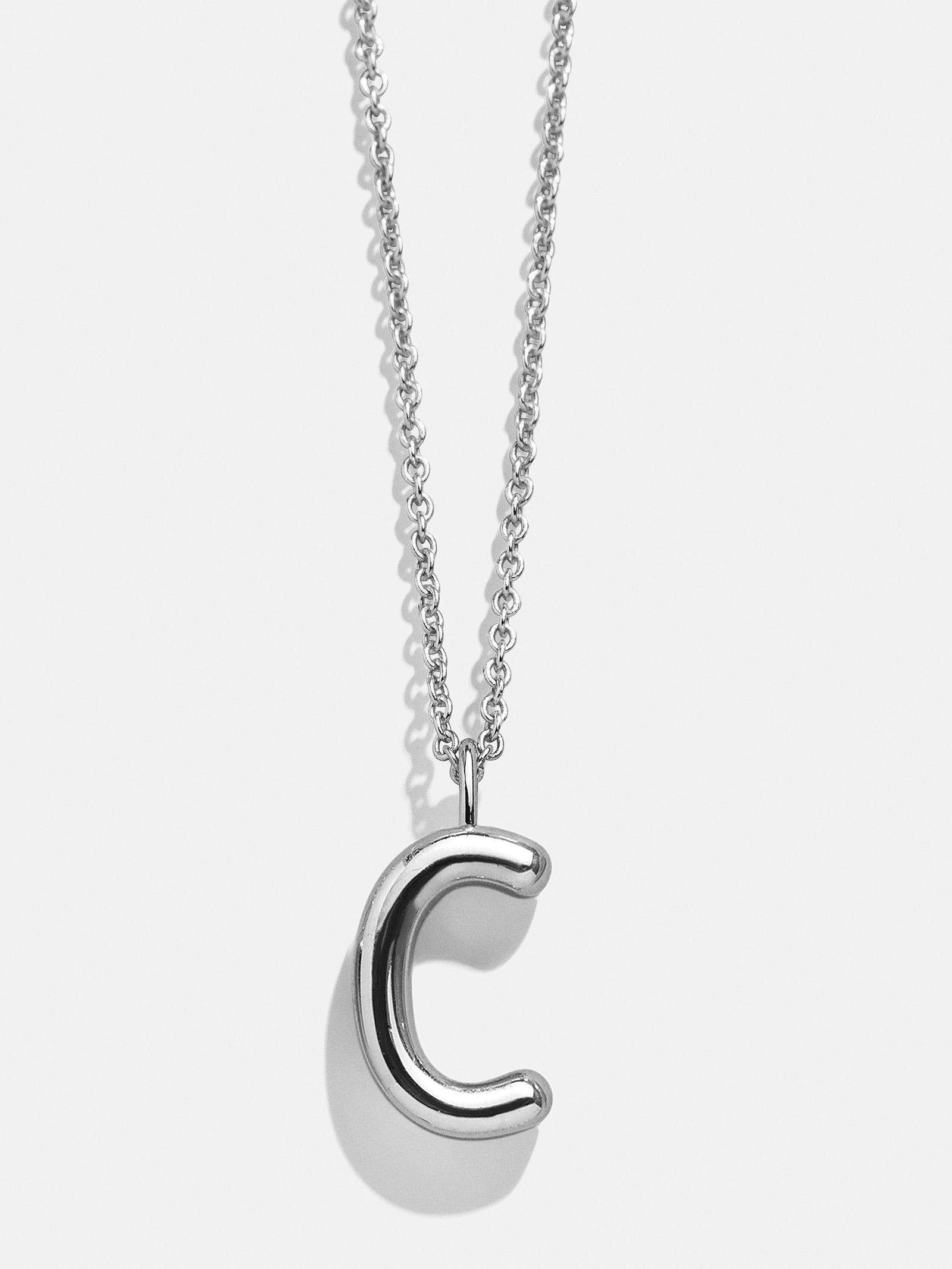 Premium Custom Silver Initial Necklace - Minimalist & Adjustable