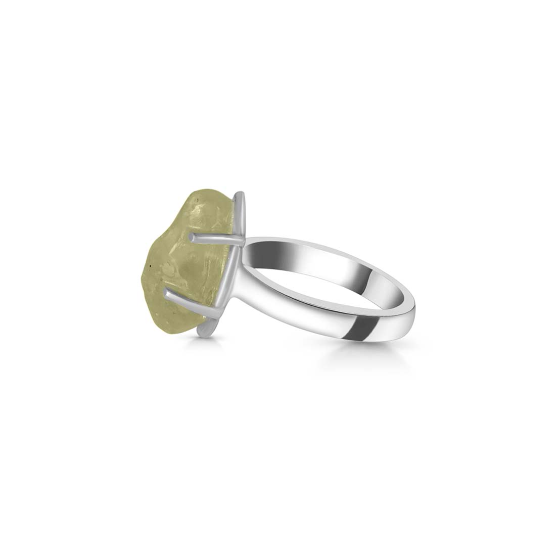 Premium Libyan Desert Glass Statement Ring - LDG-R-5