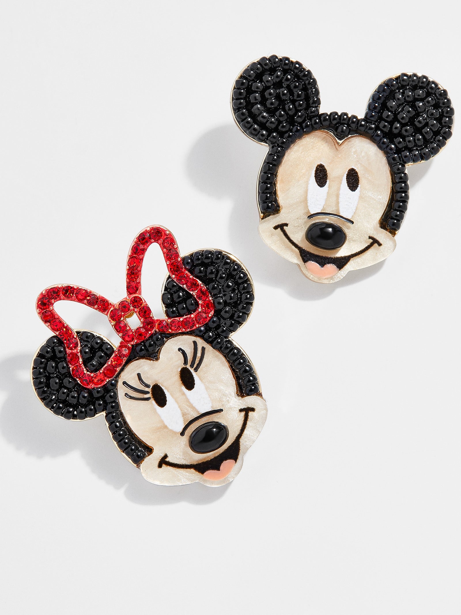 Premium Disney Mickey & Minnie Mouse Stud Earrings - Ultimate Black Edition