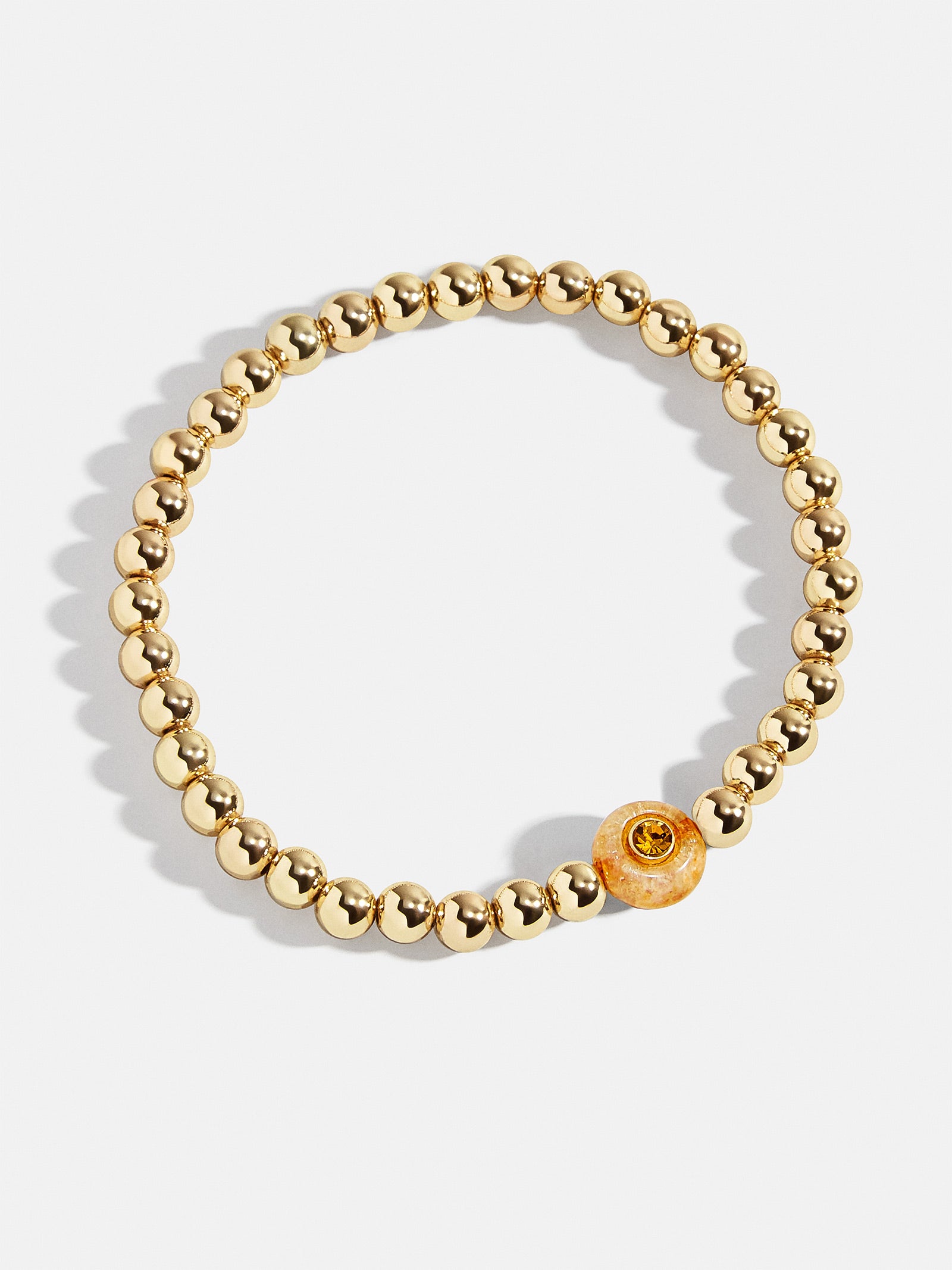 Premium Semi-Precious Birthstone Bracelet - Modern Topaz Design