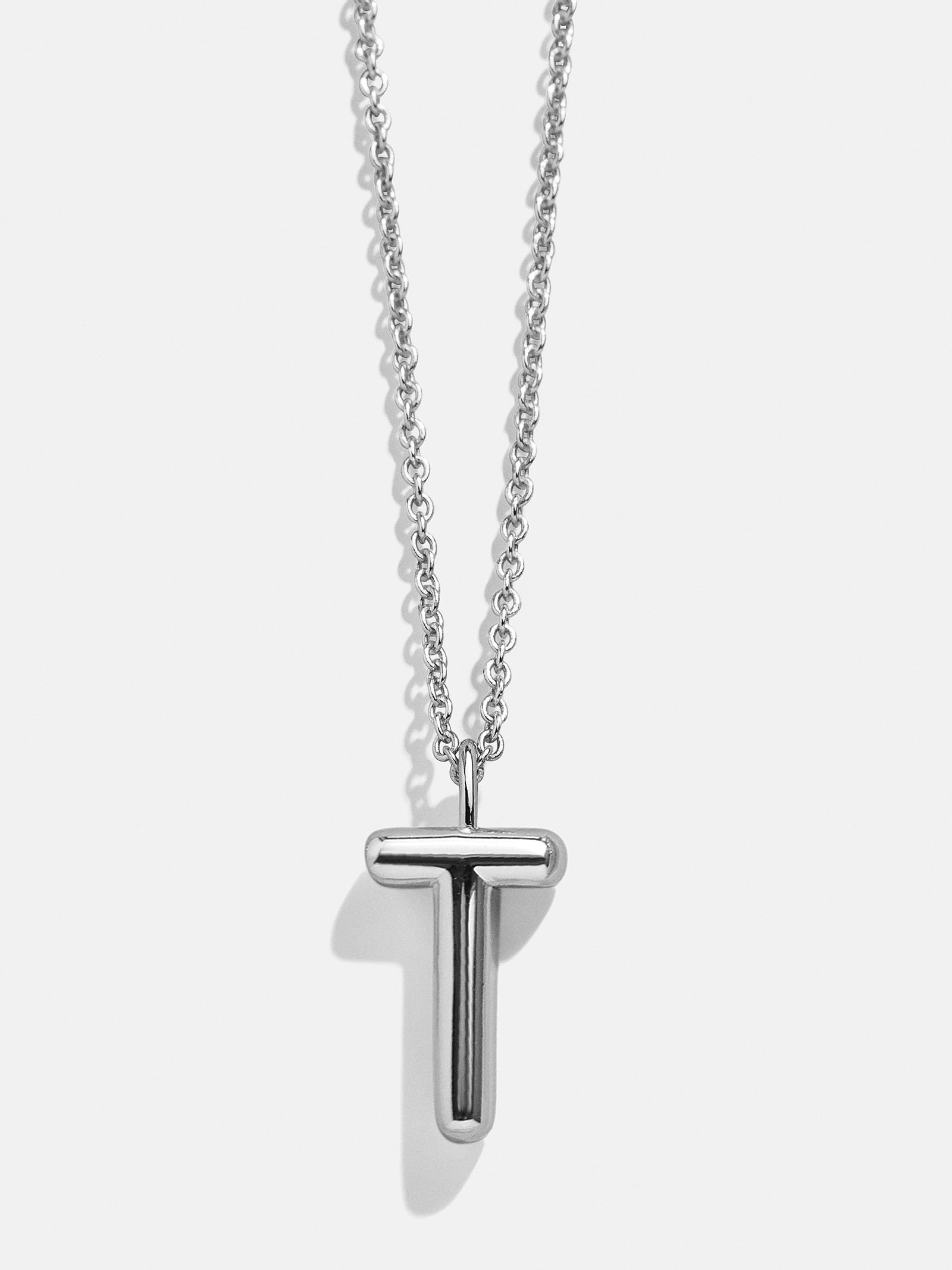 Premium Custom Silver Initial Necklace - Minimalist & Adjustable