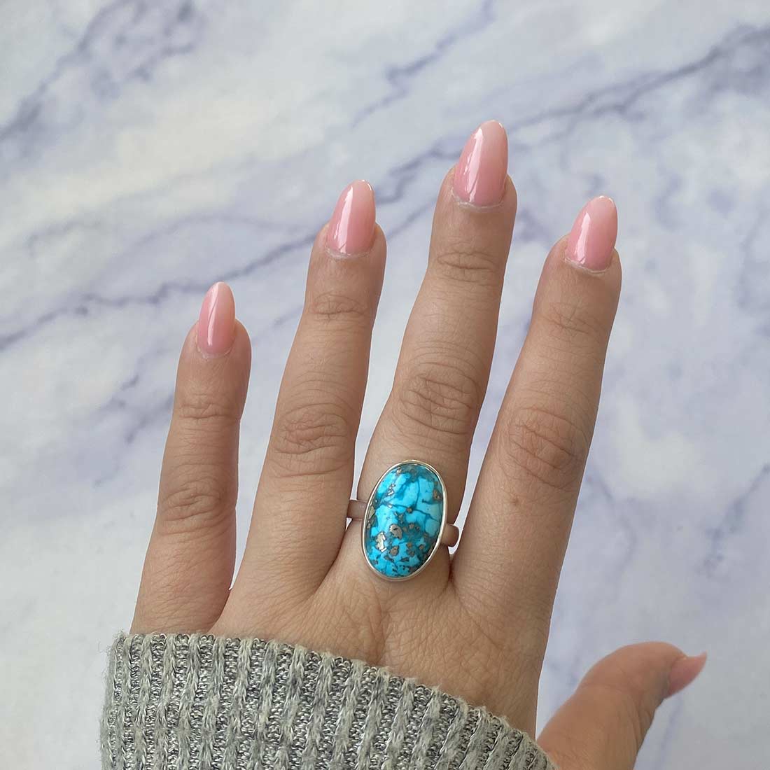 Premium Turquoise Statement Ring - TRQ-R-165