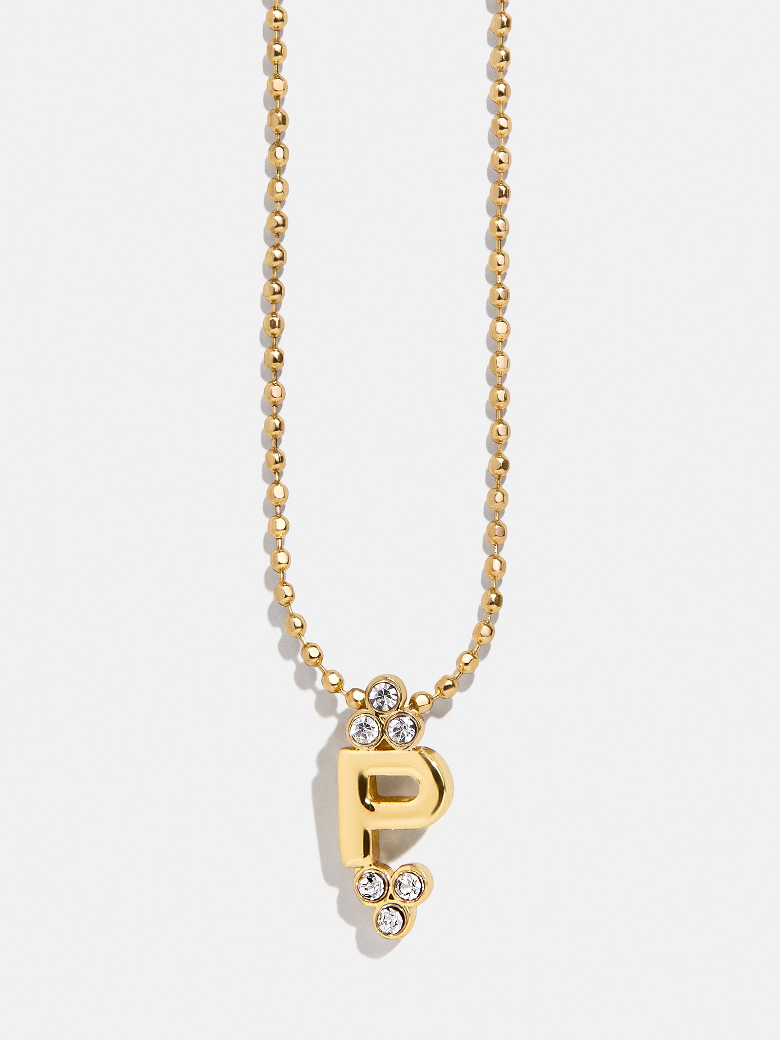 Premium Initial Triad Necklace - Gold & Pavé