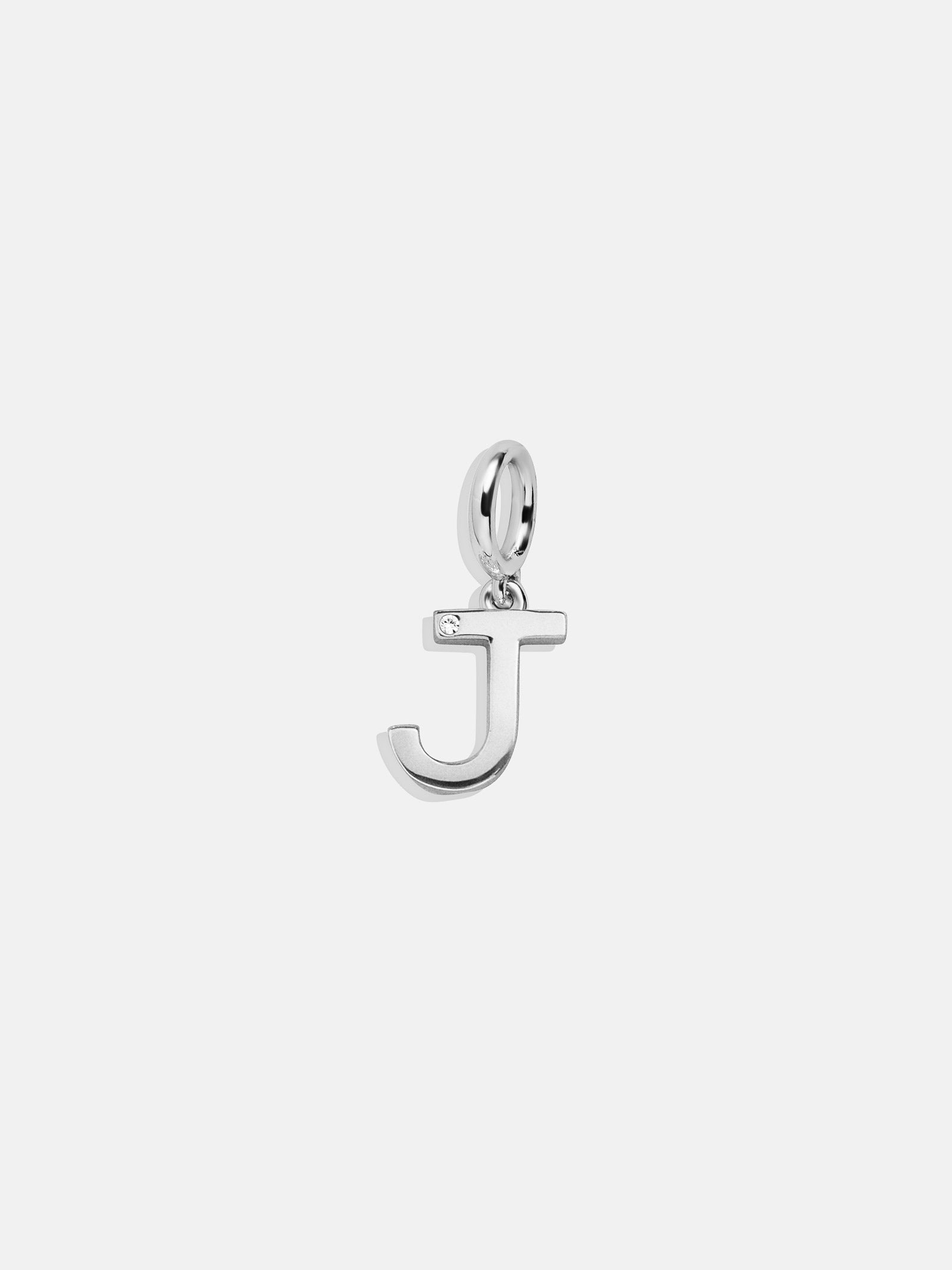 Premium Silver Initial Charm Necklace - Personalized Jewelry