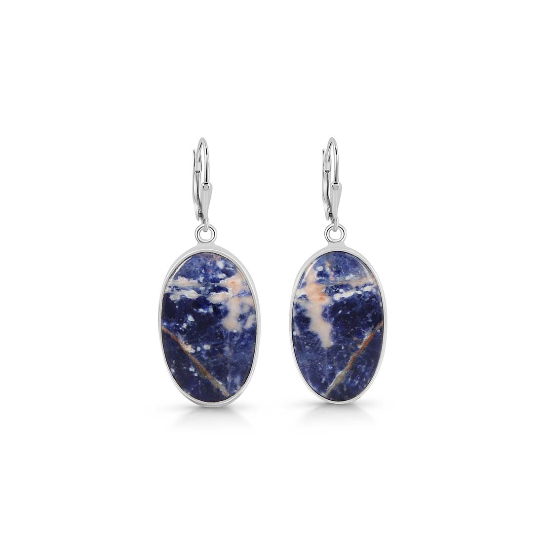 Premium Sodalite Statement Earrings - SDL-E-32