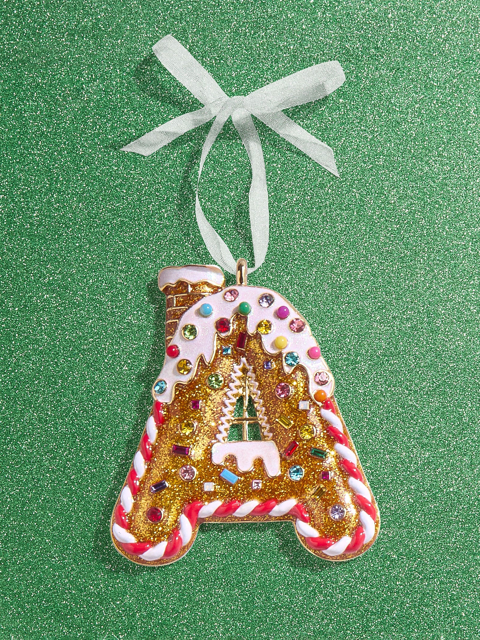 Premium Gingerbread Initial Ornament - Personalize Your Holiday Magic