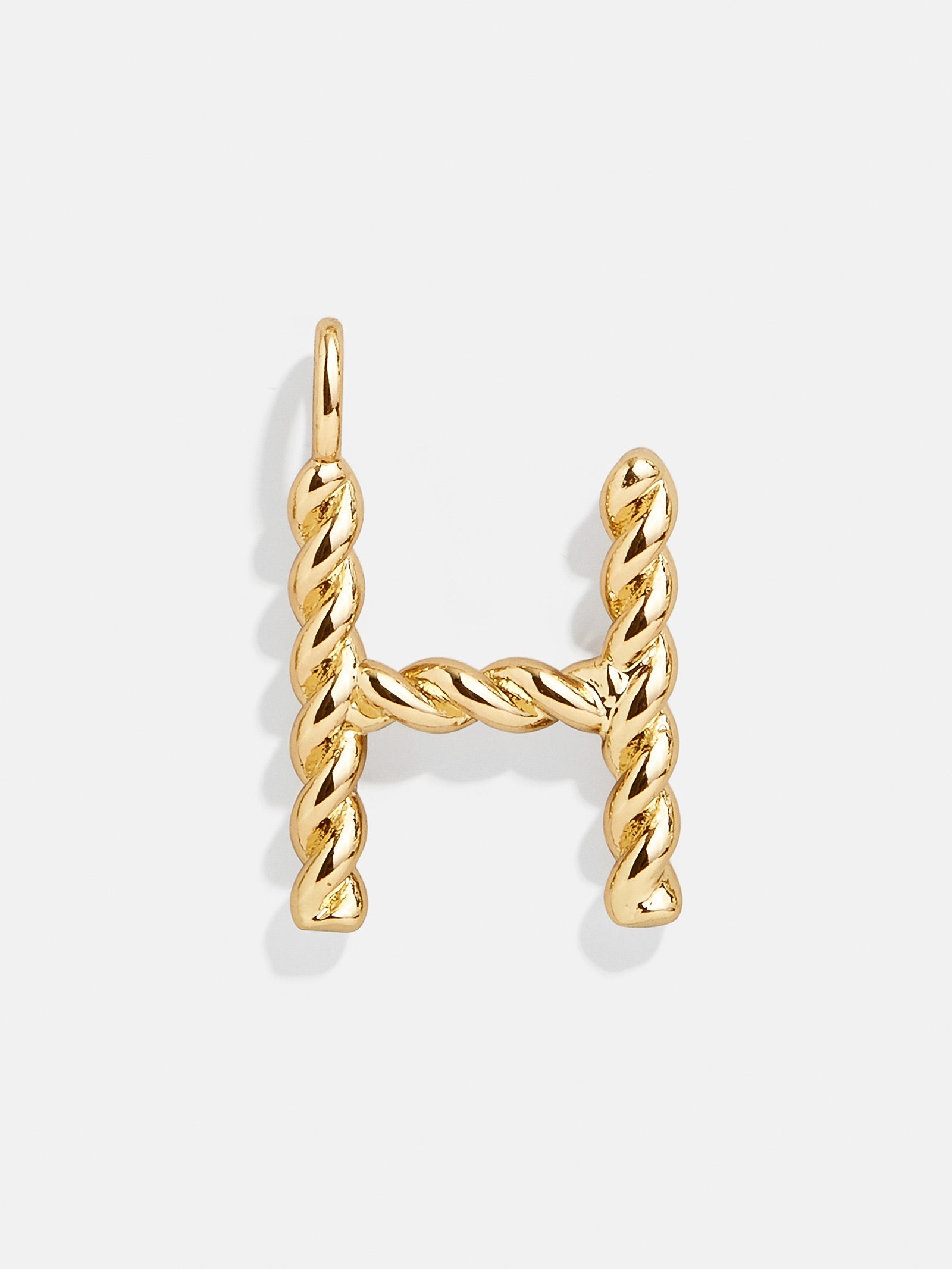 Premium Jupiter Charm - Modern Gold Twisted Initial Pendant