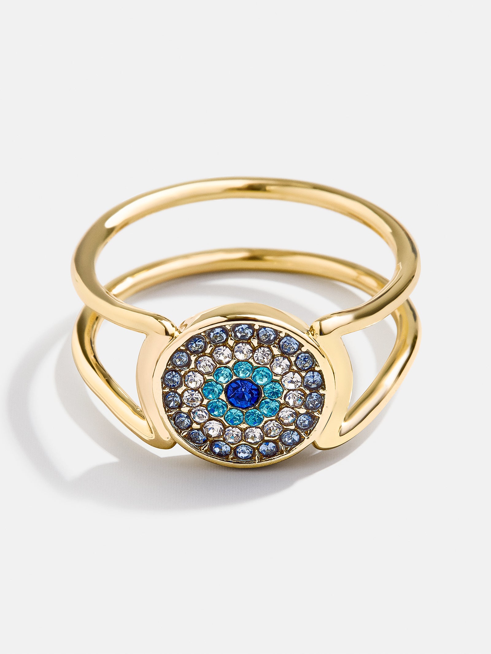 Premium Ojo Ring - Gold/Pavé Evil Eye Protection