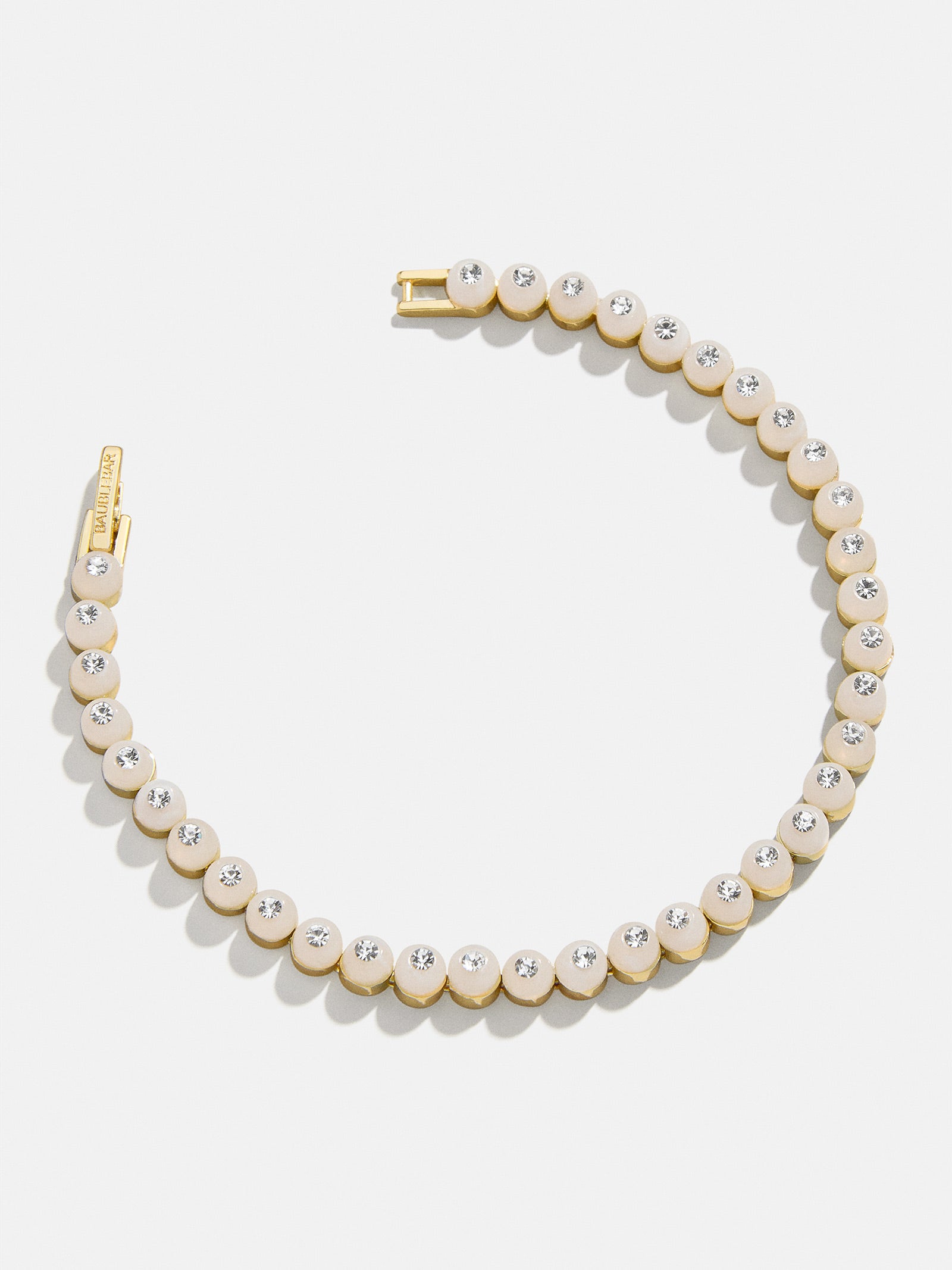 Premium Brielle Tennis Bracelet - Ivory Elegance