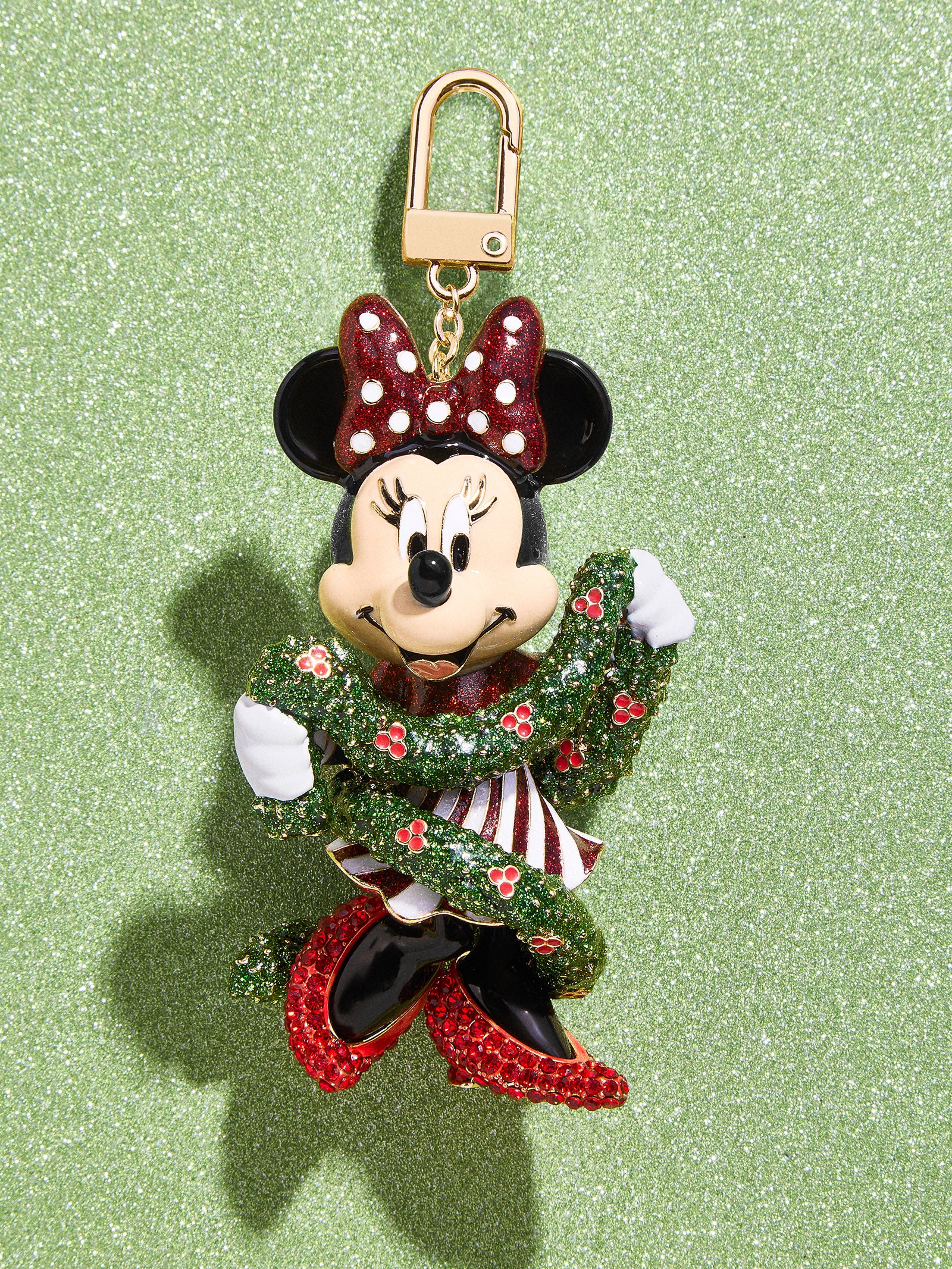 Premium Disney Minnie Mouse Tangled Up Bag Charm - Holiday Edition