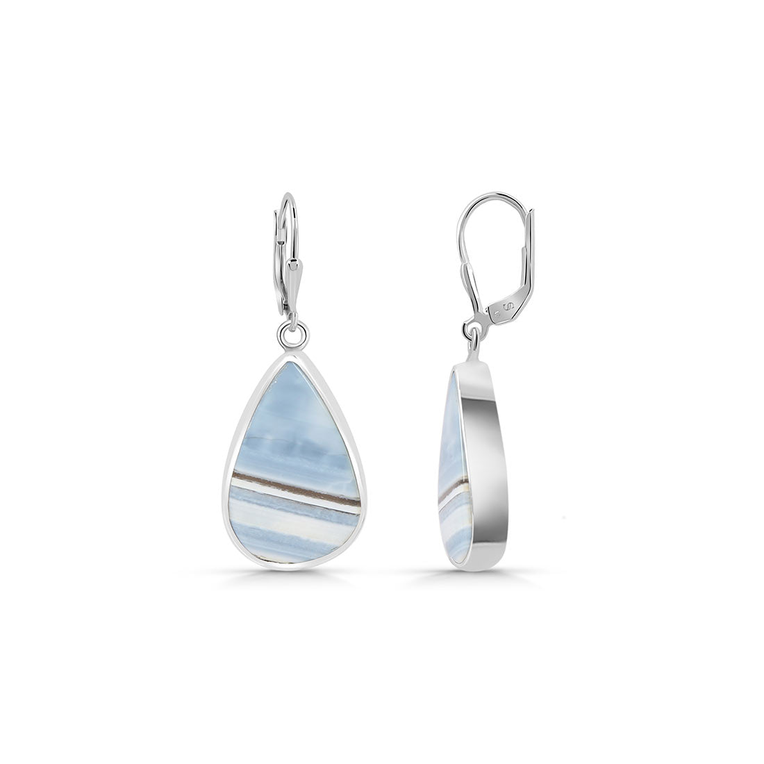 Premium Blue Opal Earrings - Elegant Statement Piece (BLO-E-2)