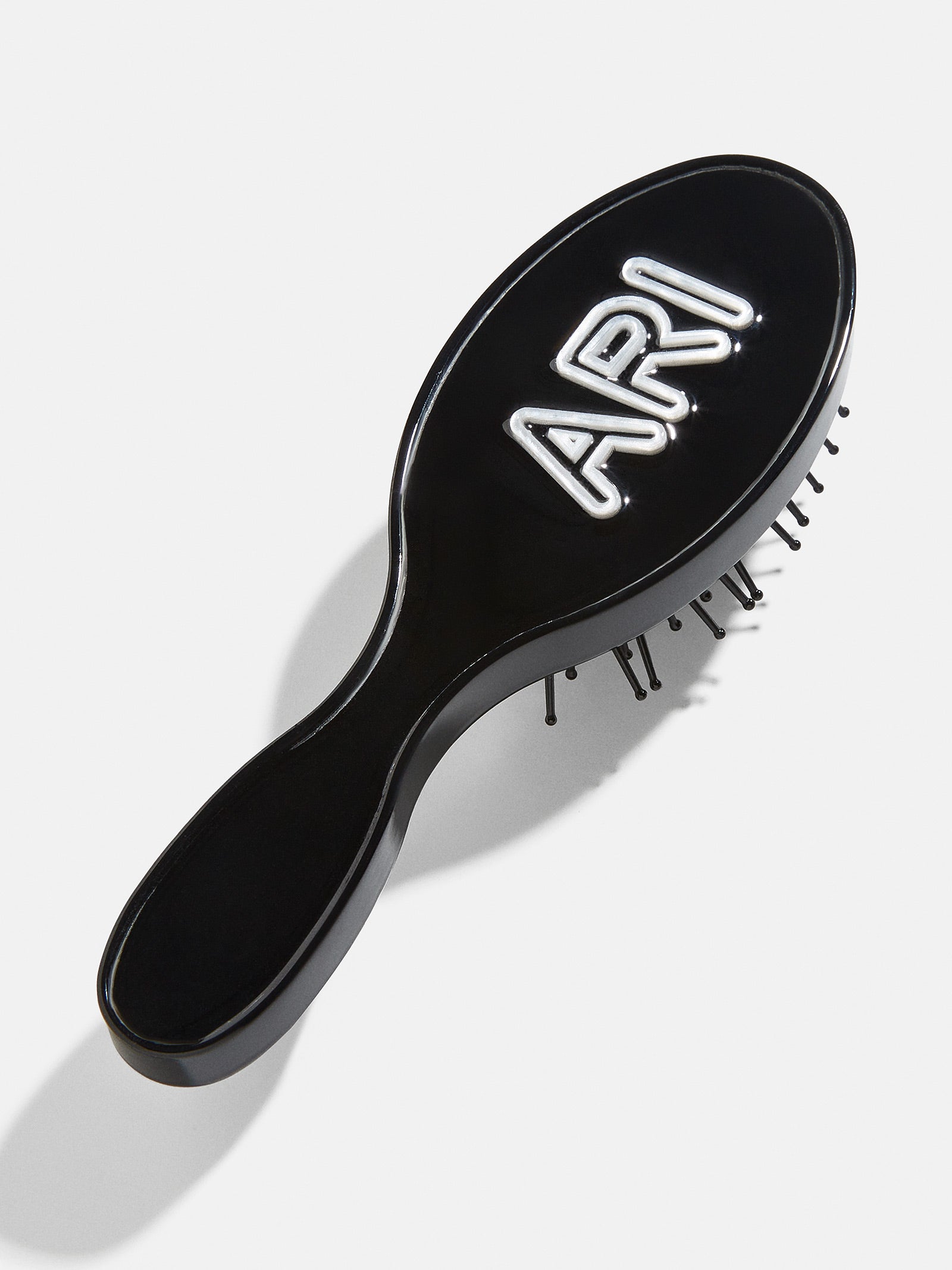 Premium Mini Custom Hair Brush - Personalized Black/White Design