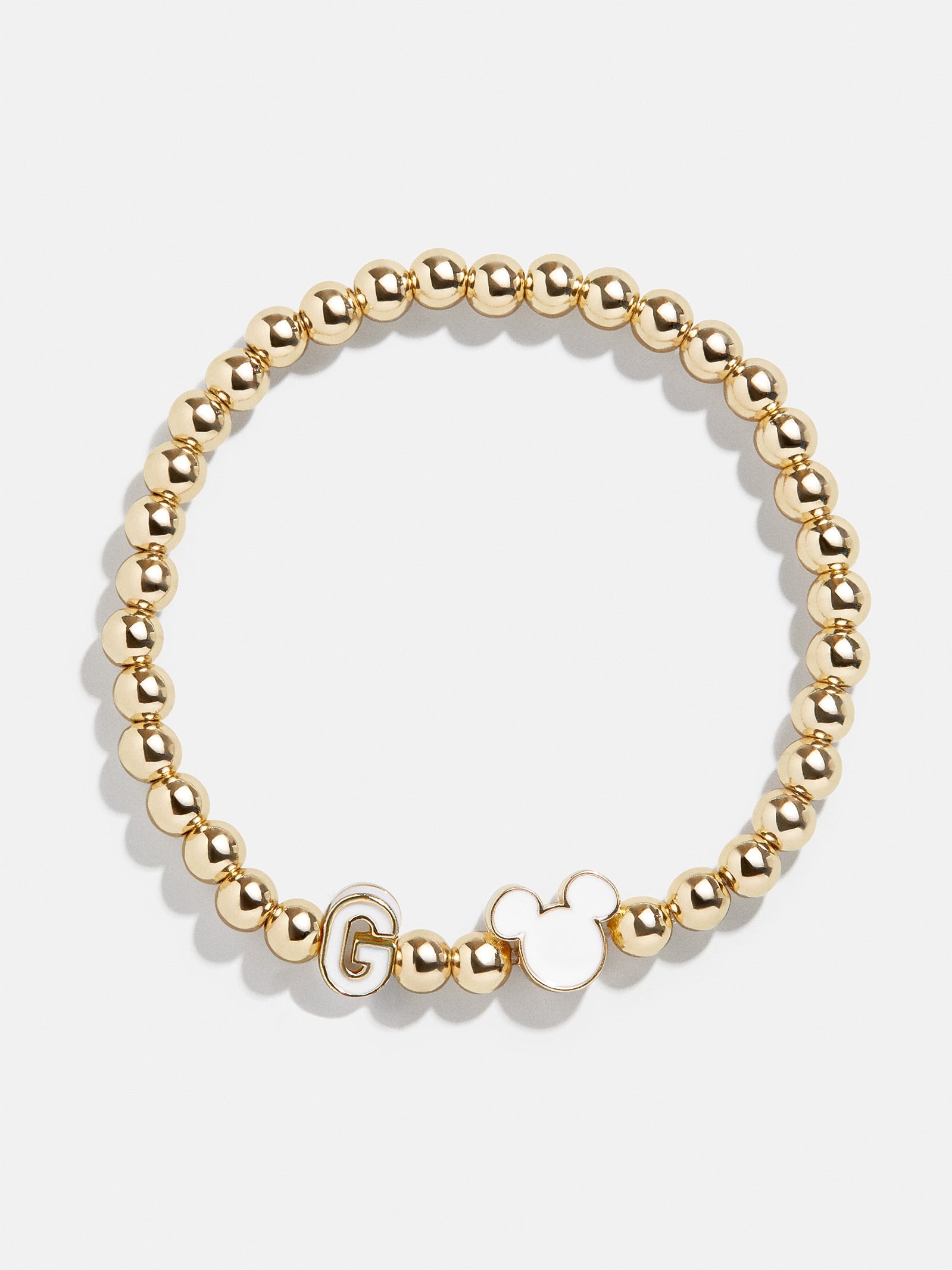 Premium Mickey Mouse Disney Initial Pisa Bracelet - White