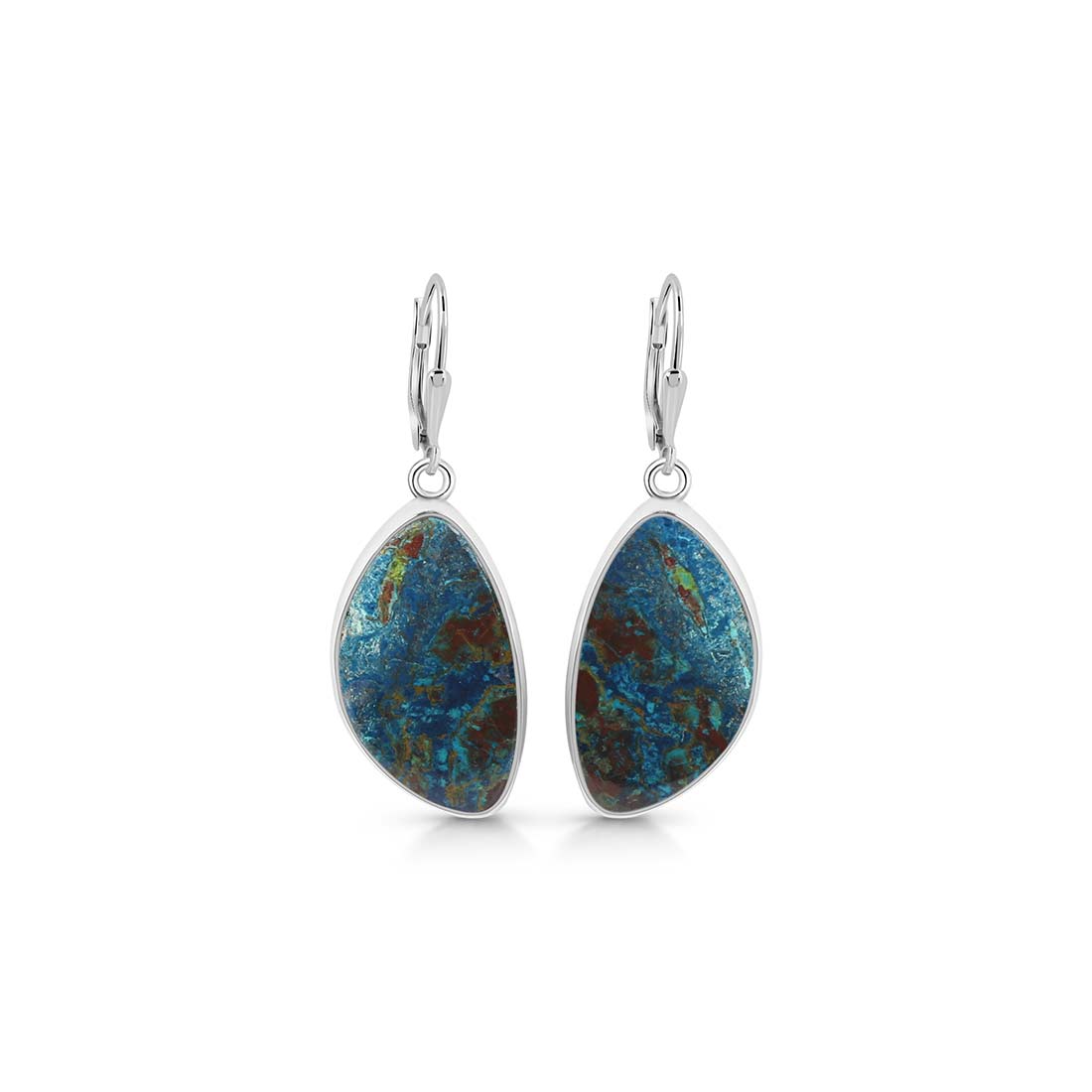 Premium Shattuckite Statement Earrings - STK-E-1