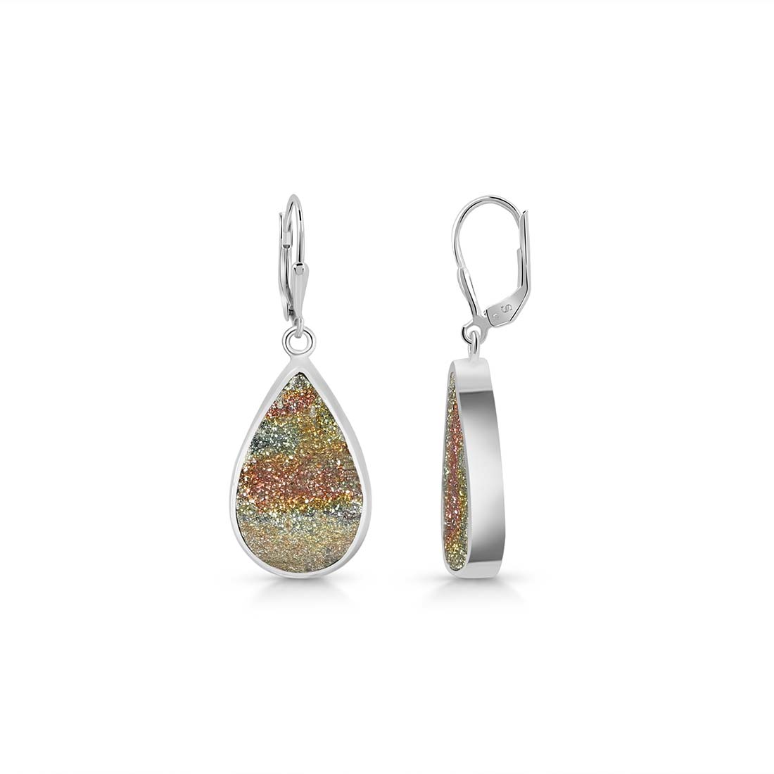 Premium Spectropyrite Druzy Earrings - Elevate Your Style