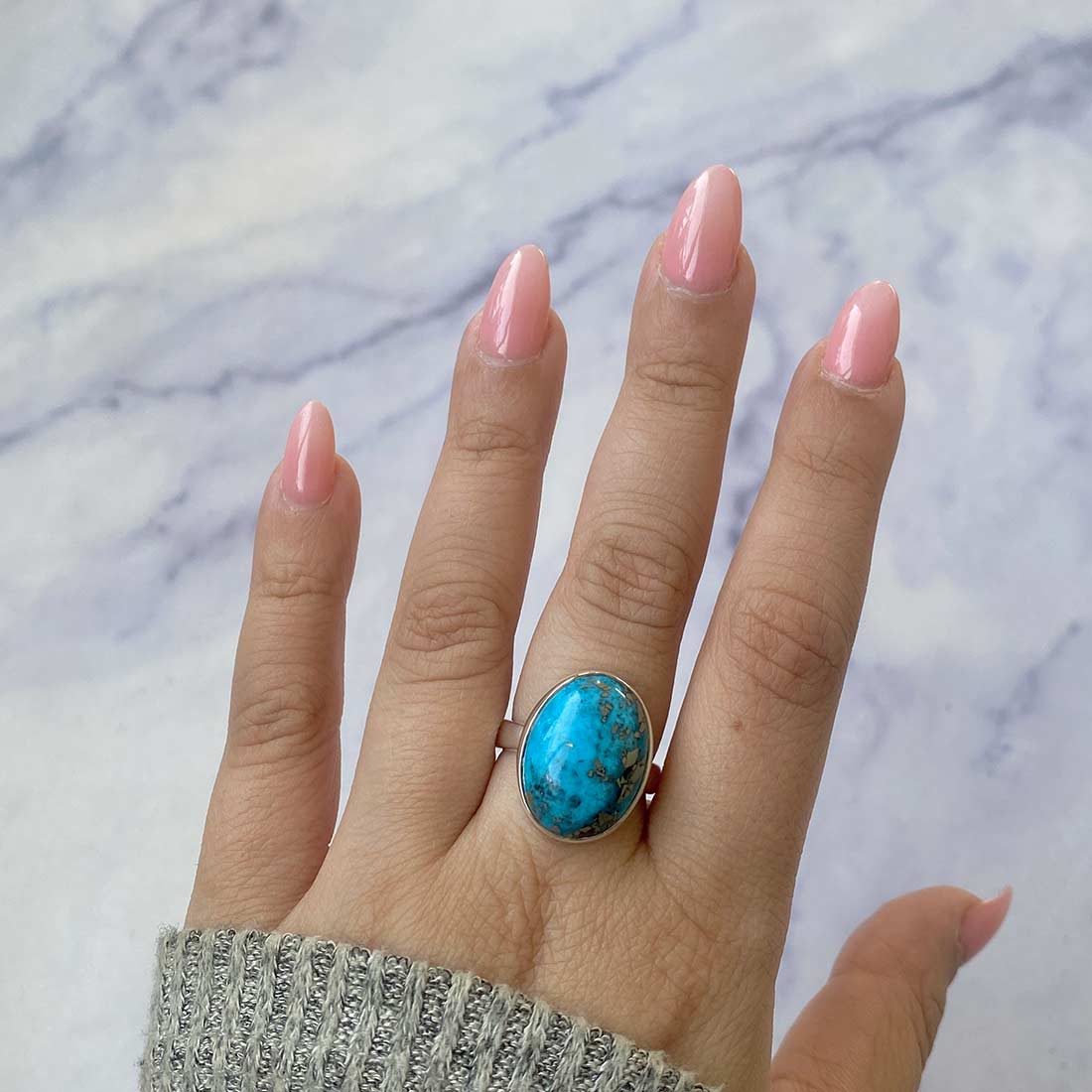 Premium Turquoise Adjustable Ring - Ultimate Elegance