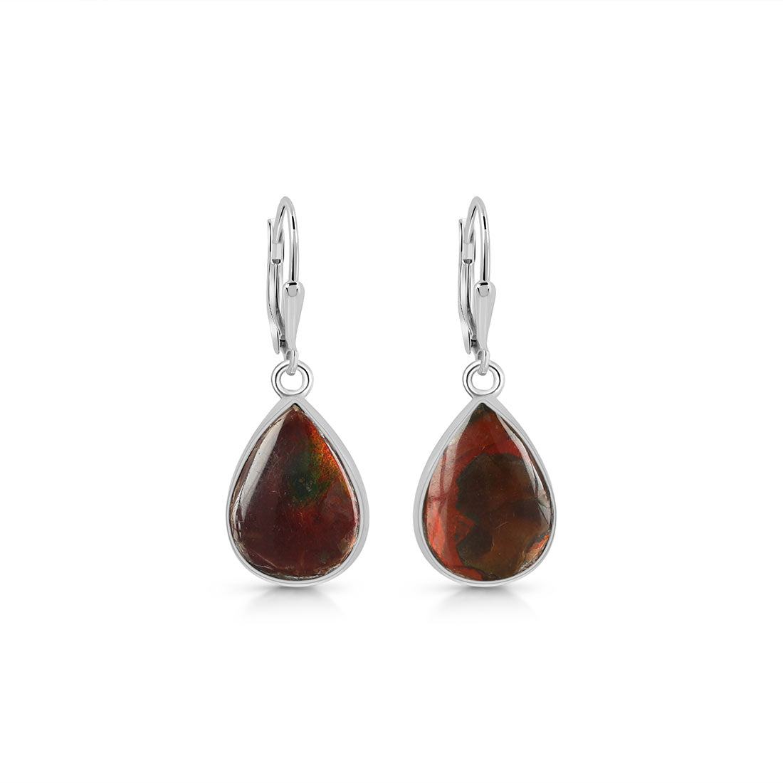 Premium Ammolite Statement Earrings - AML-E-25