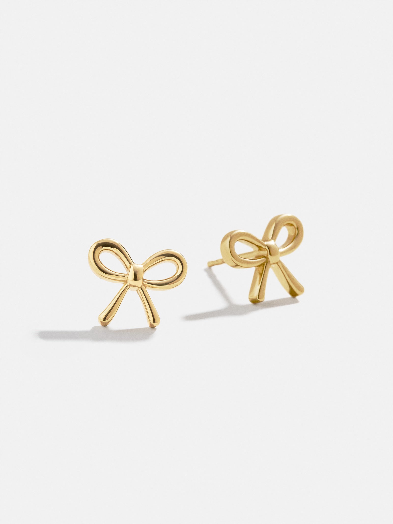 Premium 18K Gold Bow Earrings - Everyday Elegance