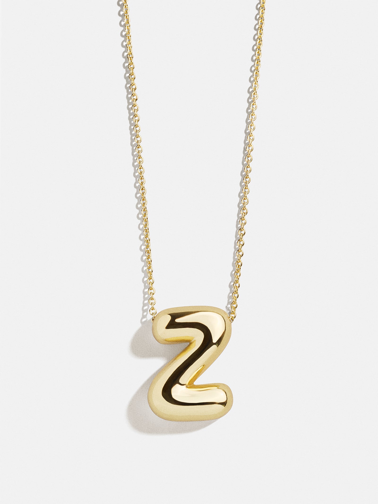 Premium Kids' Bubble Initial Necklace - Personalized Gold Charm