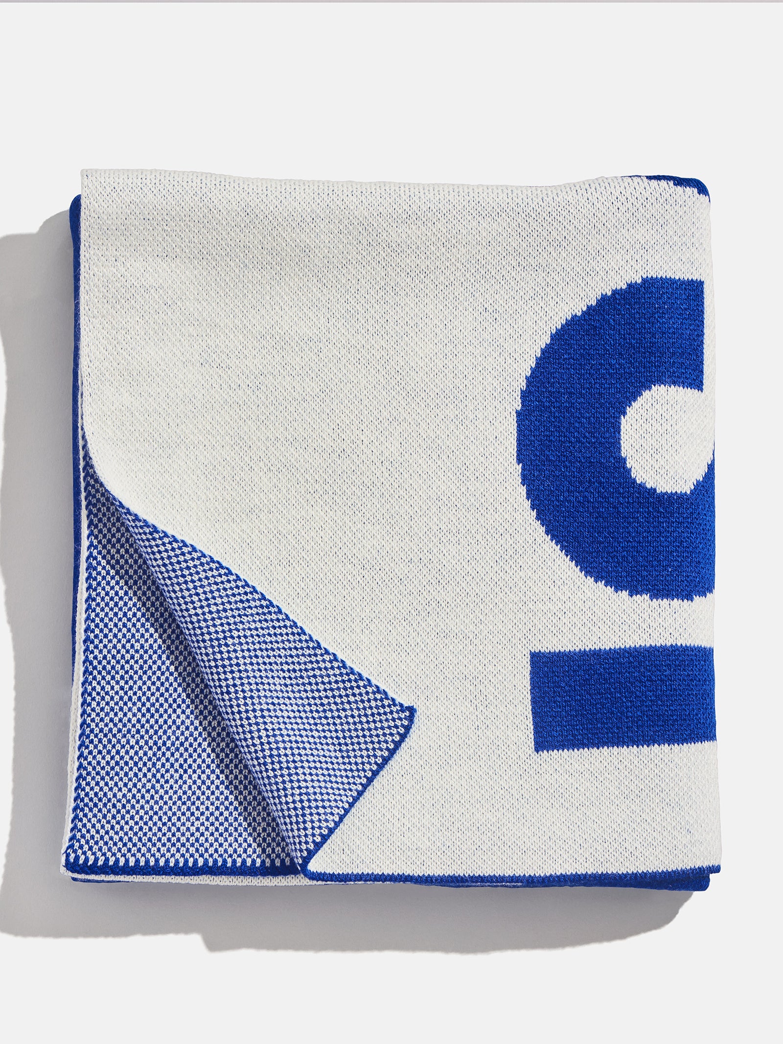 Premium Custom Knit Blanket - Blue/White | Personalized Gift