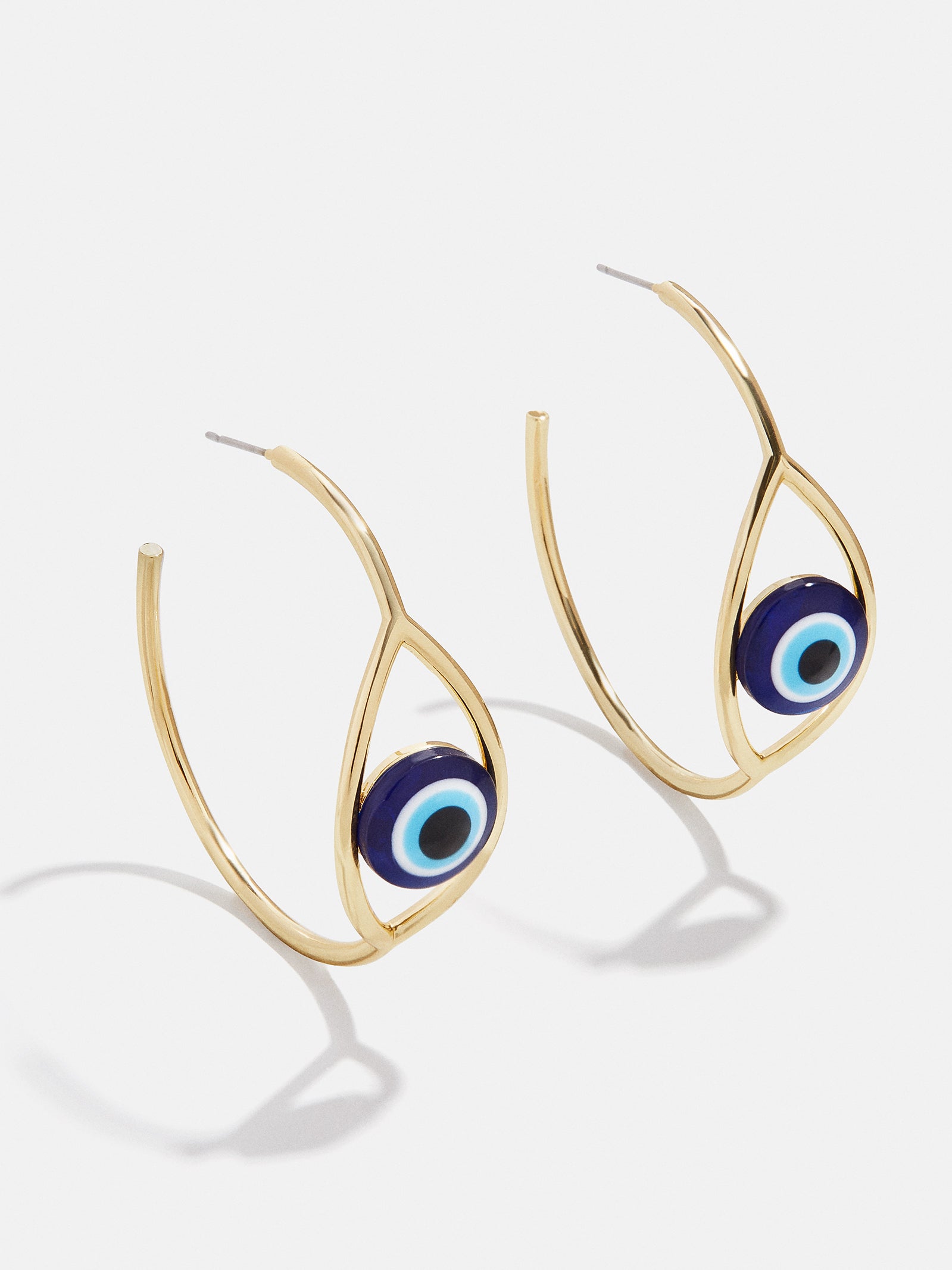 Premium Evil Eye Hoop Earrings - Gold | Ward Off Negativity