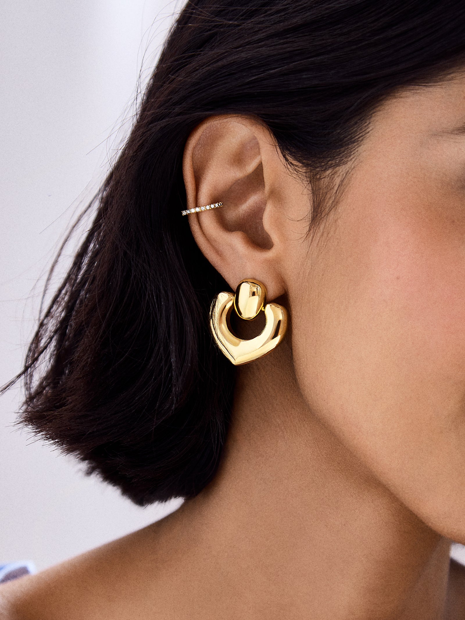 Ultimate Geraldine Gold Statement Earrings