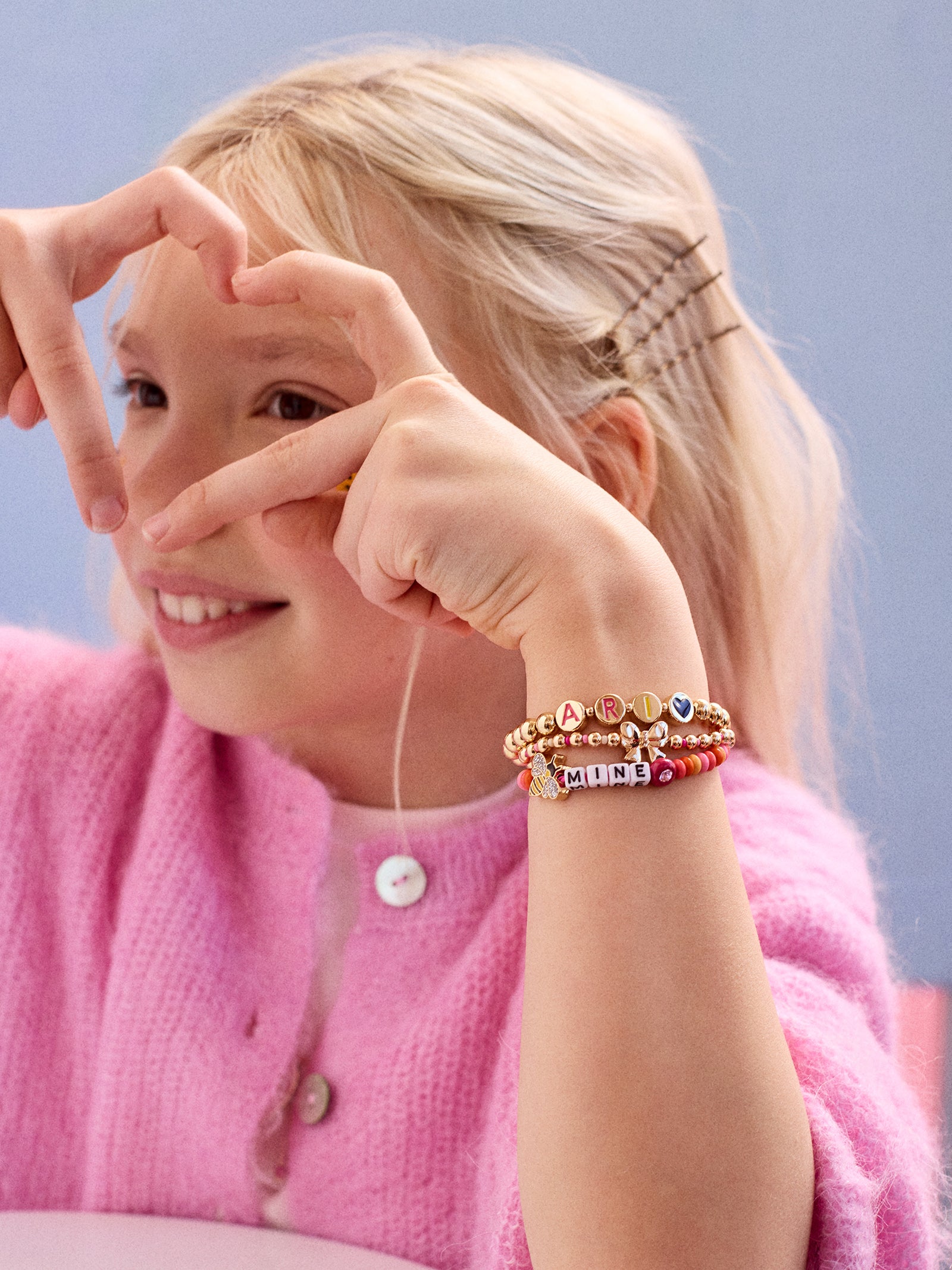 Premium Kids' Bee Mine Beaded Bracelet - Ultimate Valentine's Gift