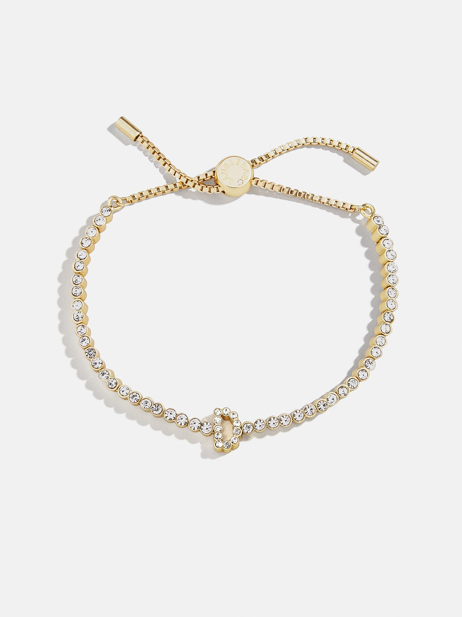 Premium Tennis Initial Bracelet - Gold & Pavé