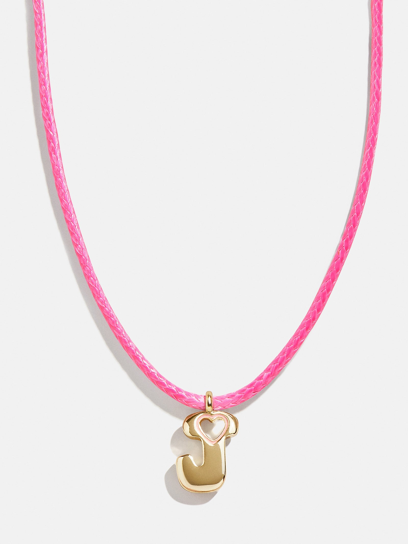 Premium Personalized Kids Initial Necklace - Light Pink