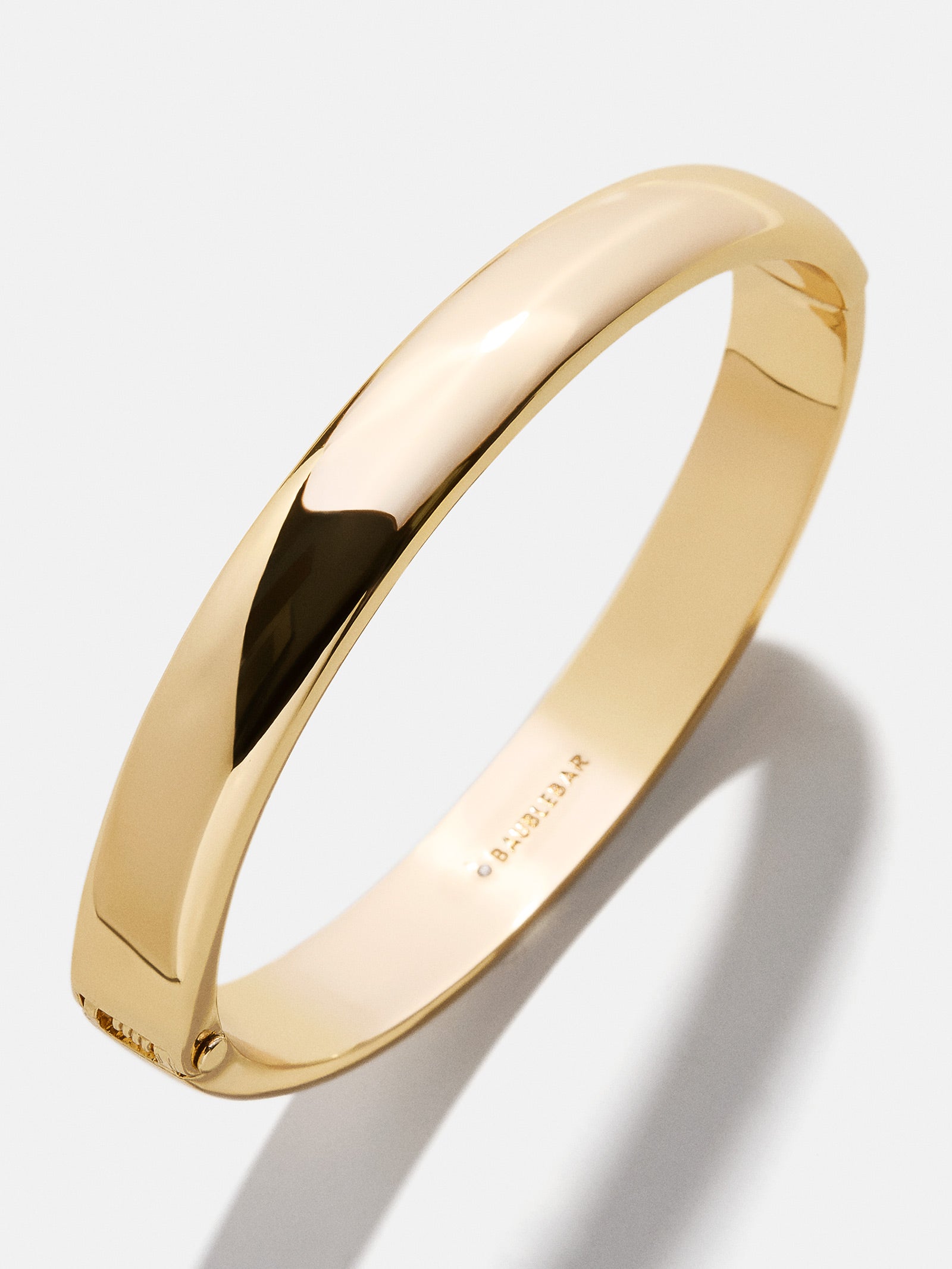 Ultimate Nadia Classic Hinge Bangle - Premium Thick Gold Bracelet