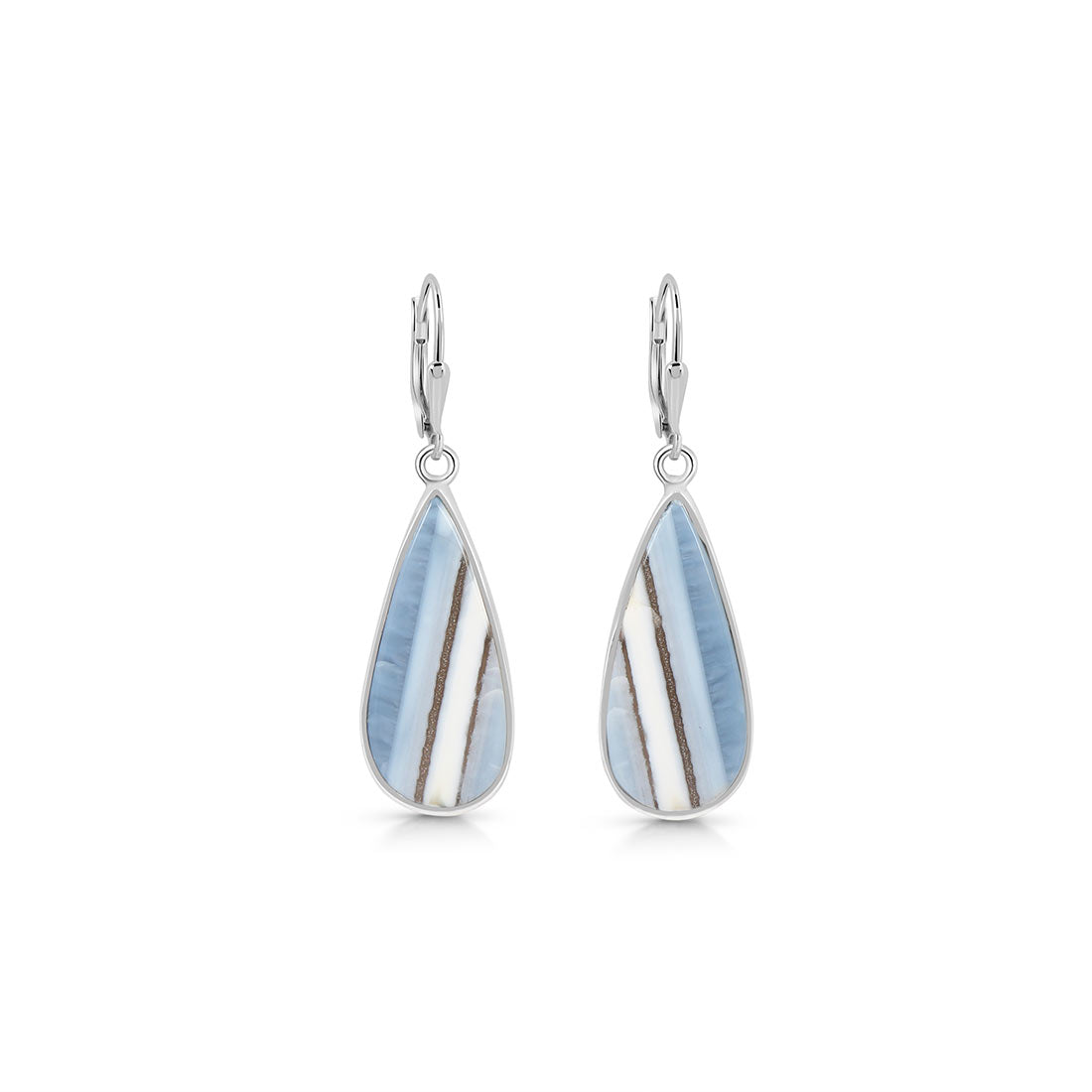 Premium Blue Opal Earrings - Elegant Statement Jewelry