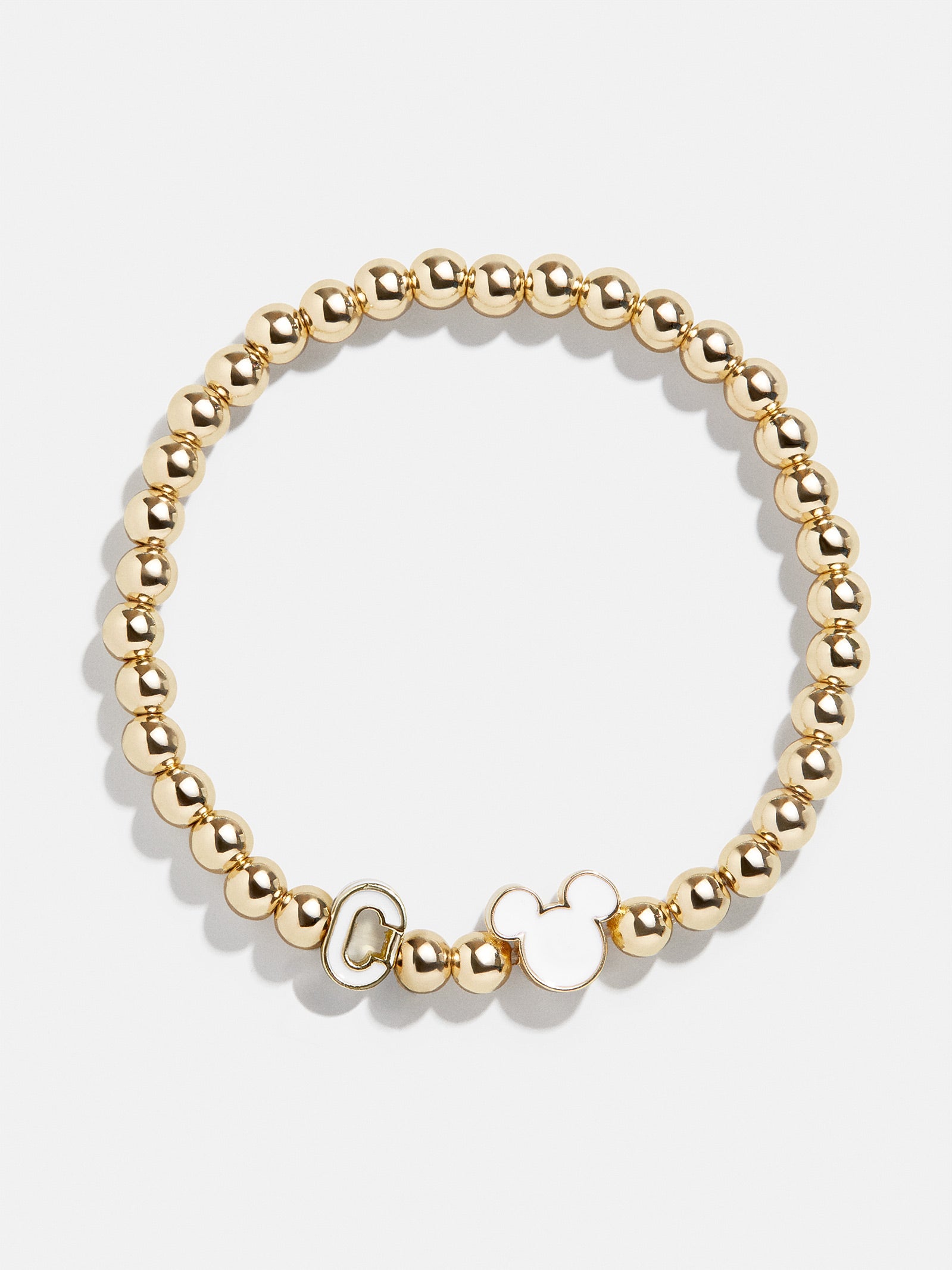 Premium Mickey Mouse Disney Initial Pisa Bracelet - White