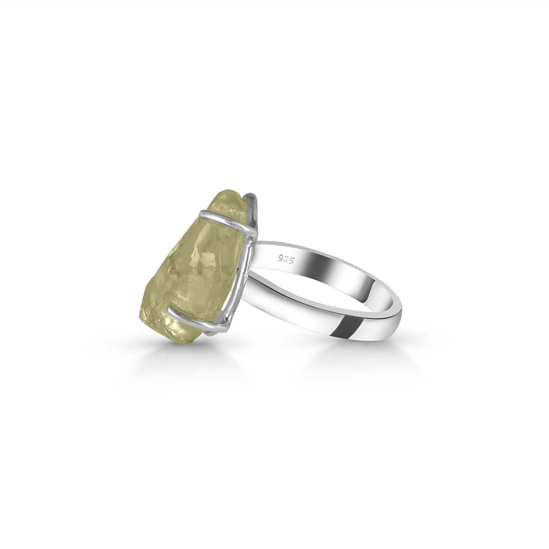 Premium Libyan Desert Glass Statement Ring - LDG-R-19