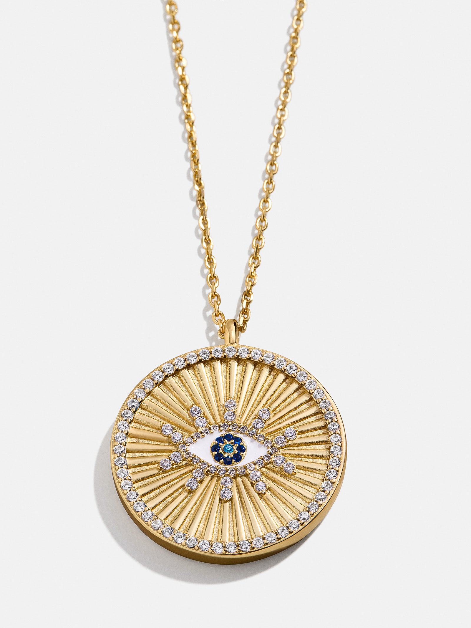 Premium 18K Gold Reversible Evil Eye Pendant Necklace - Ultimate Protection & Style