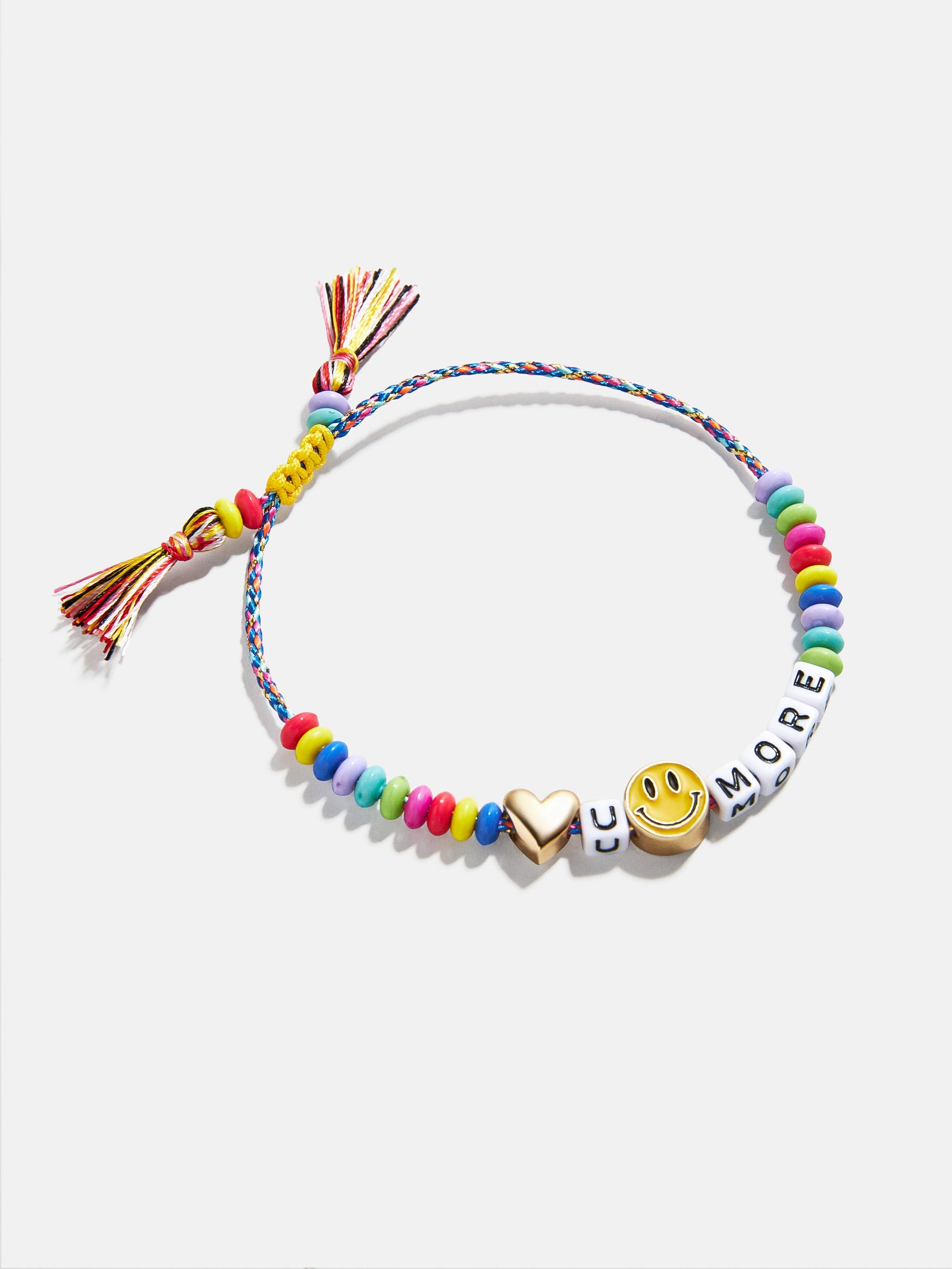 Ultimate Kids' Love U More Beaded Bracelet - Smiley Face Charm