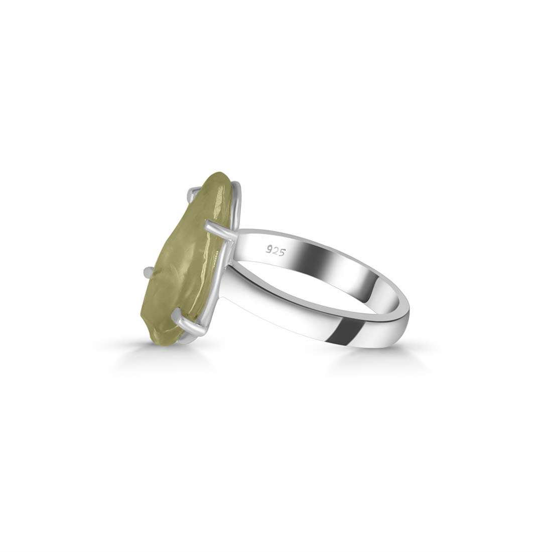 Premium Libyan Desert Glass Statement Ring - LDG-R-9