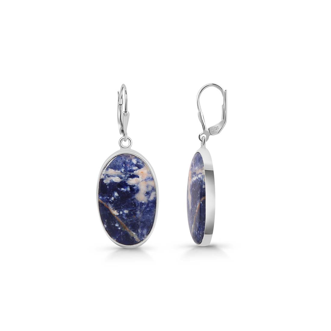 Premium Sodalite Statement Earrings - SDL-E-32