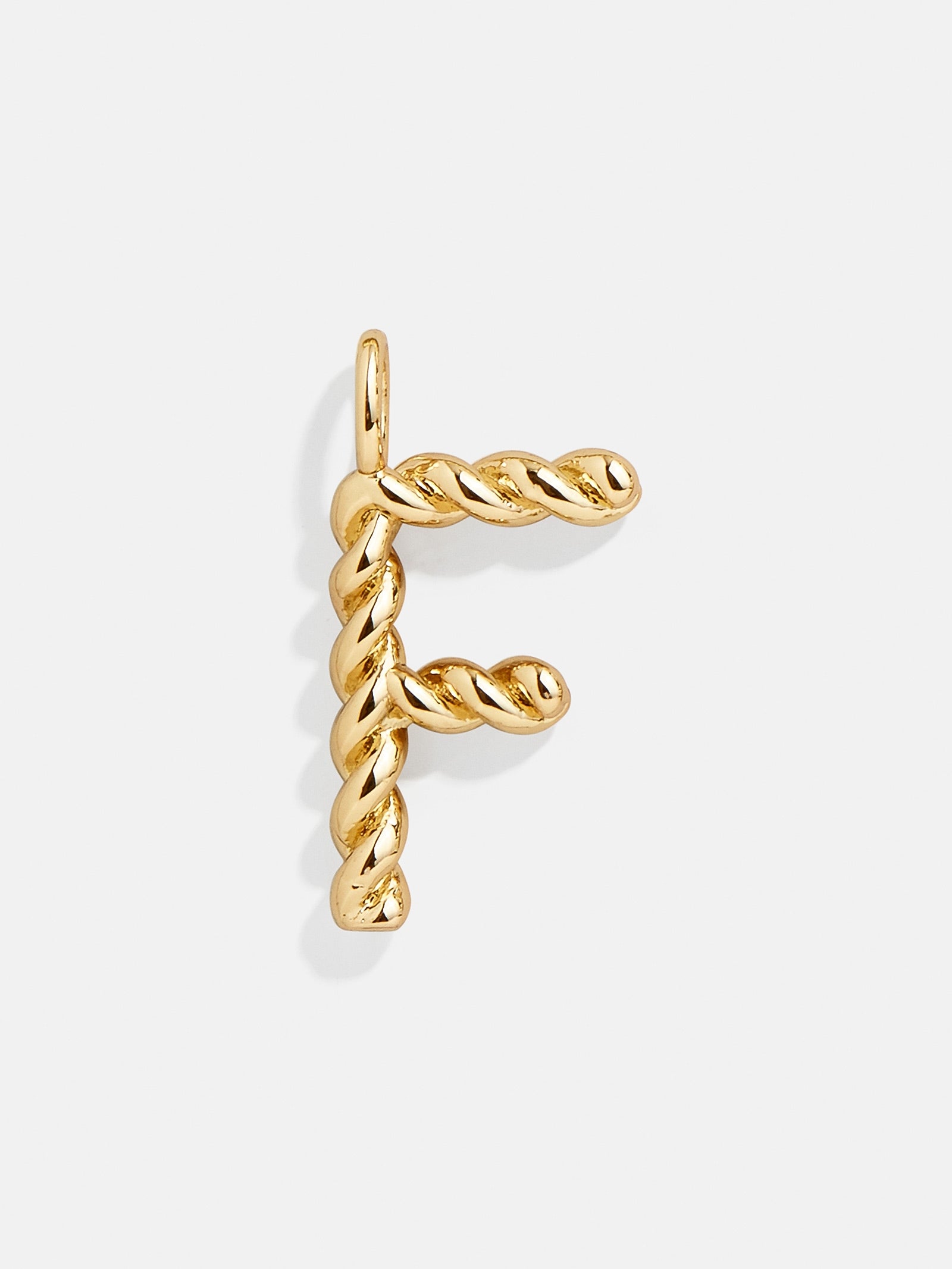 Premium Jupiter Charm - Modern Gold Twisted Initial Pendant